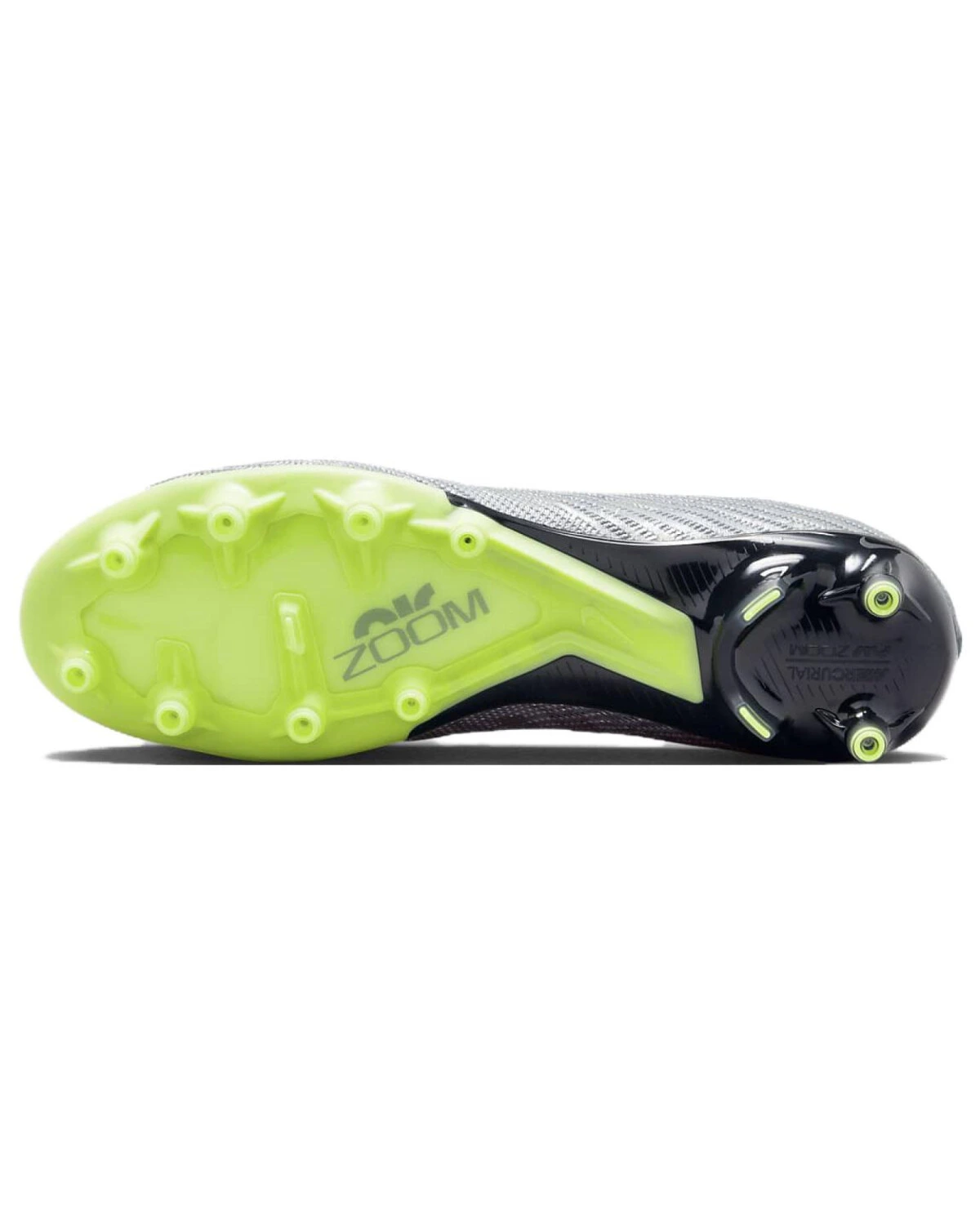 Nike Mercurial Vapor 15 унисекс спортивные кроссовки для футбола серебристо-зеленые картинка