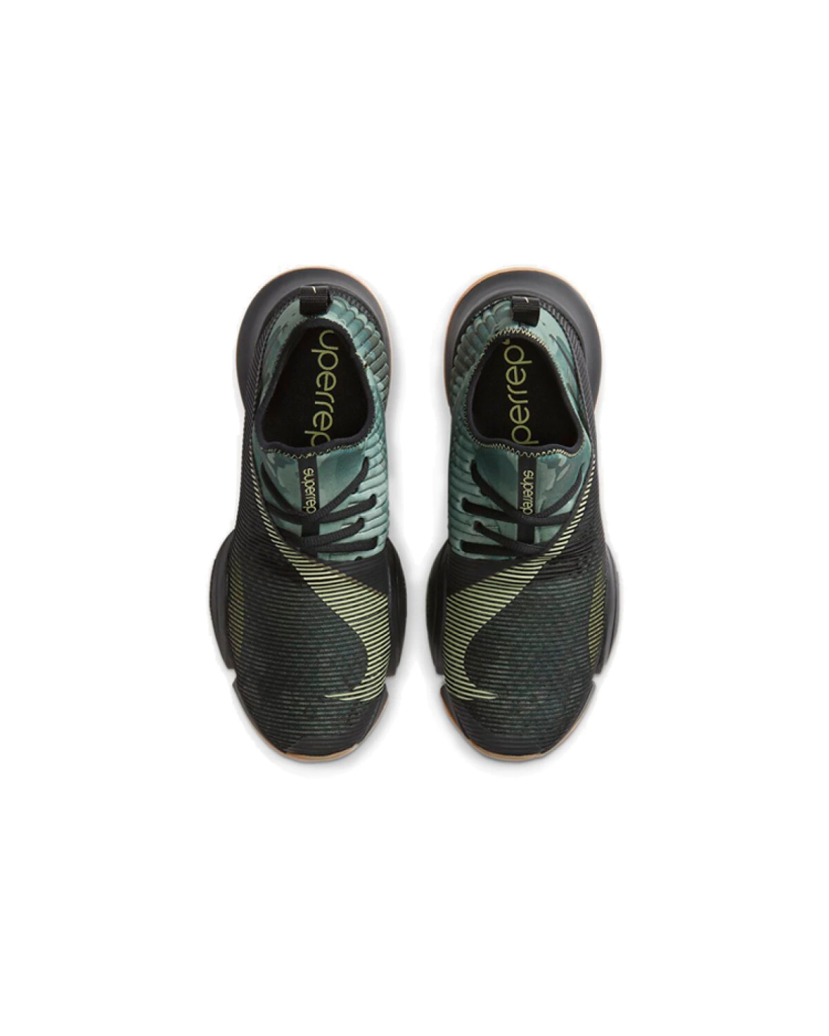 Nike Air Zoom SuperRep мужские кроссовки чёрно-зелёные с амортизацией картинка