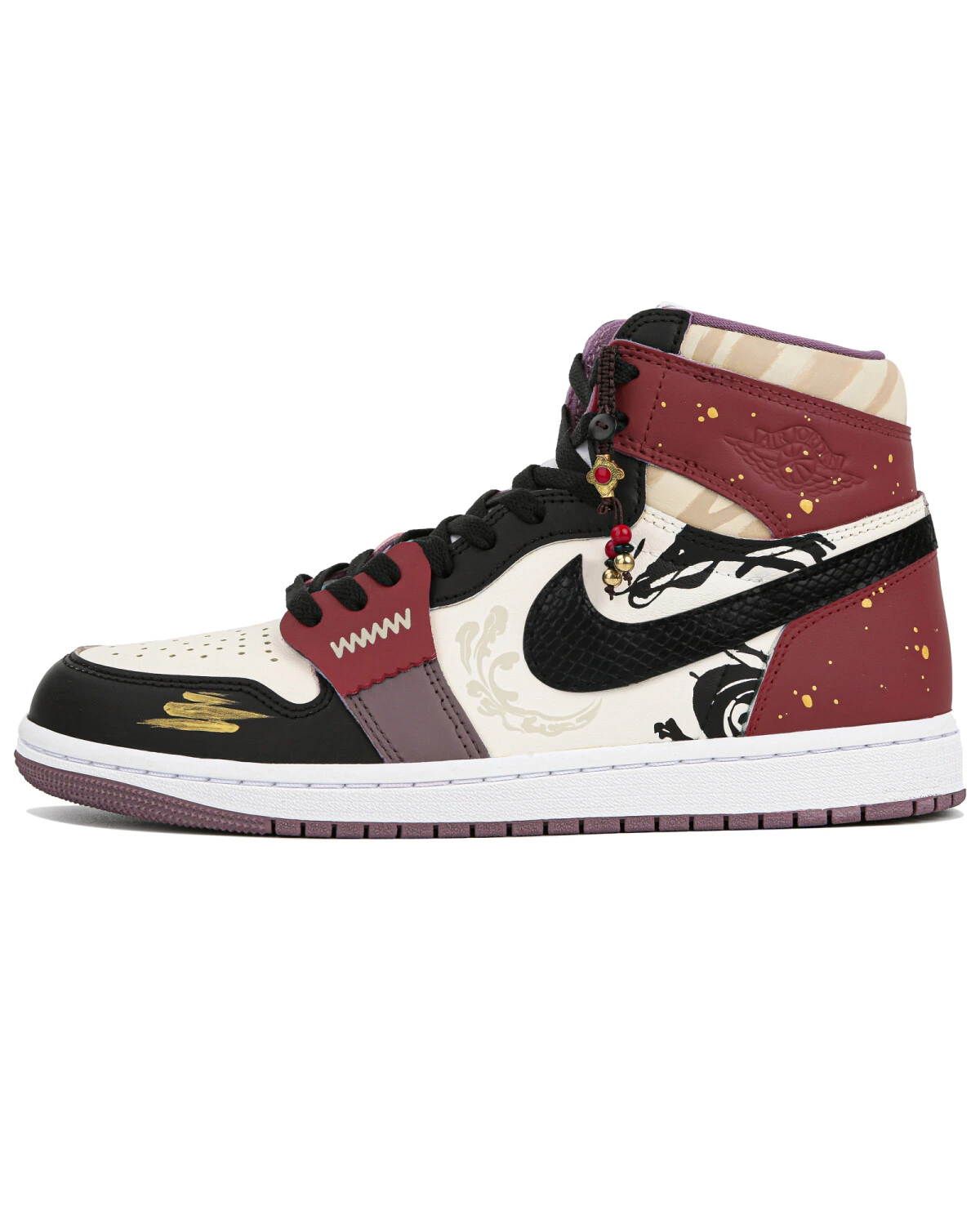 Jordan Air Jordan 1 High OG мужские спортивные кроссовки высокие чёрно-красные картинка