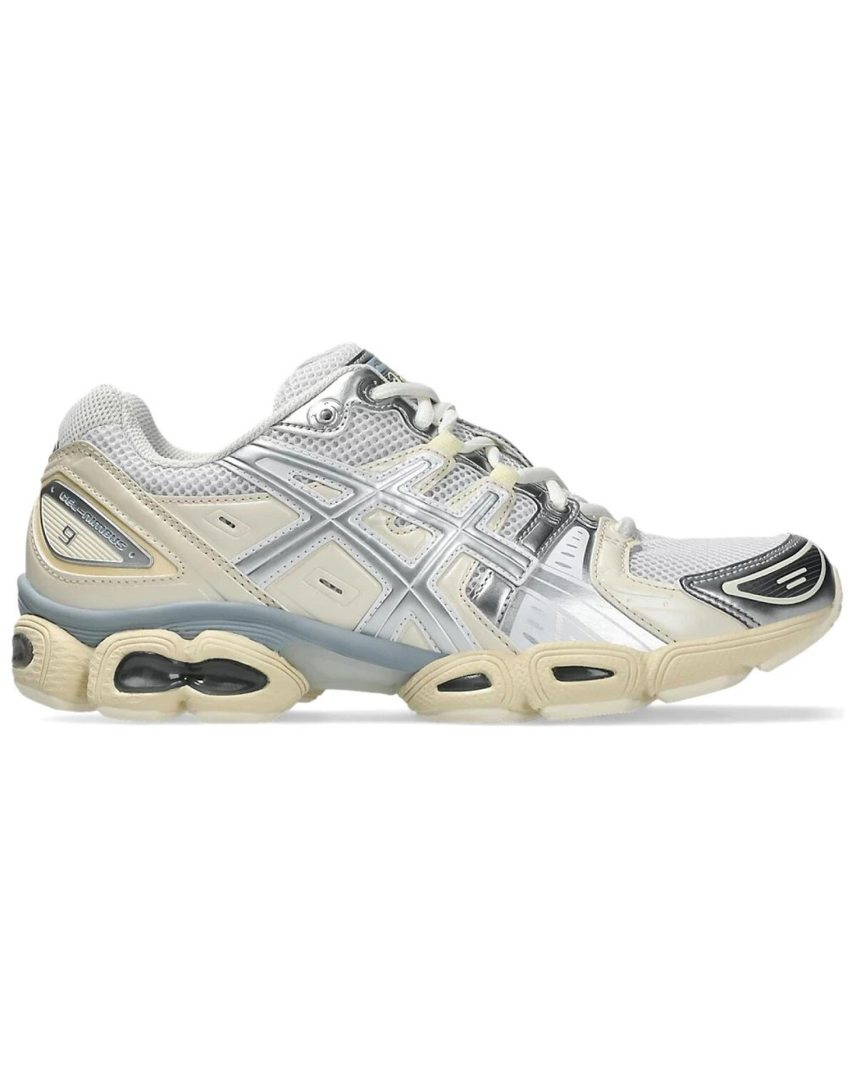Asics GEL-Nimbus 9 унисекс кроссовки для бега с амортизацией GEL серебристые картинка