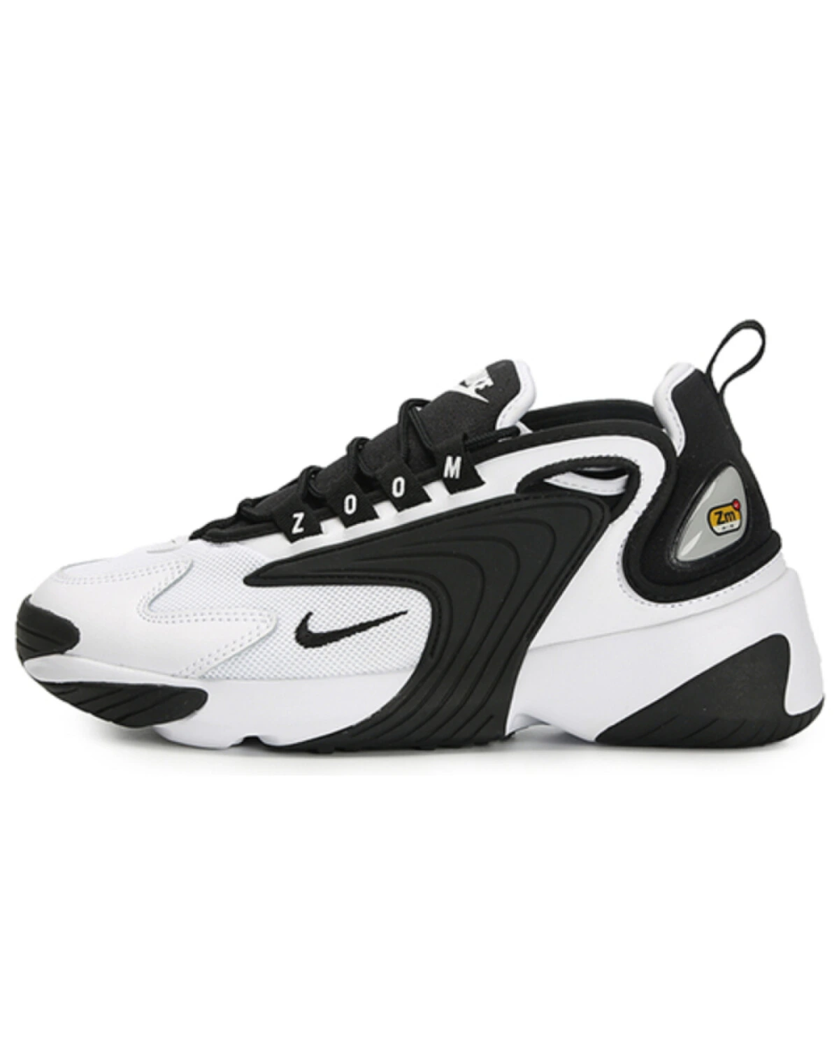 Nike Zoom 2K MID женские кроссовки бело-черные с воздушной подушкой картинка
