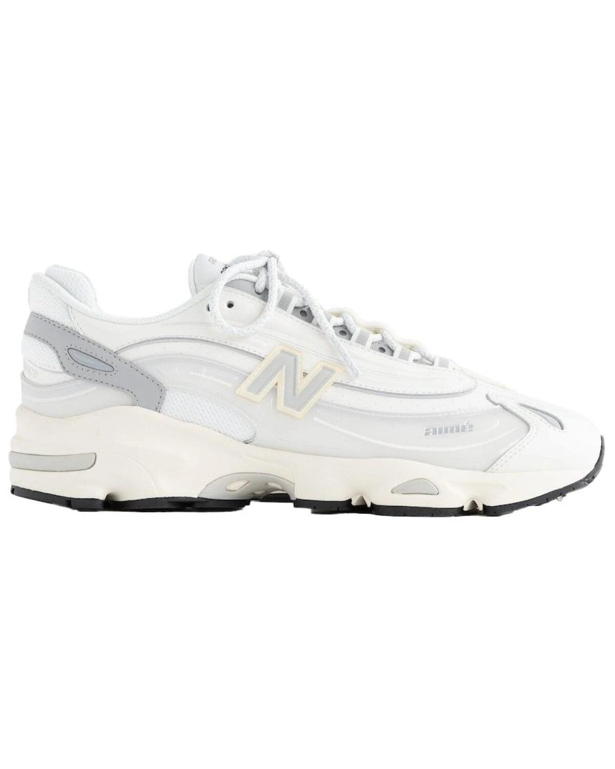 New Balance NB 1000 унисекс кроссовки белые с серыми вставками картинка