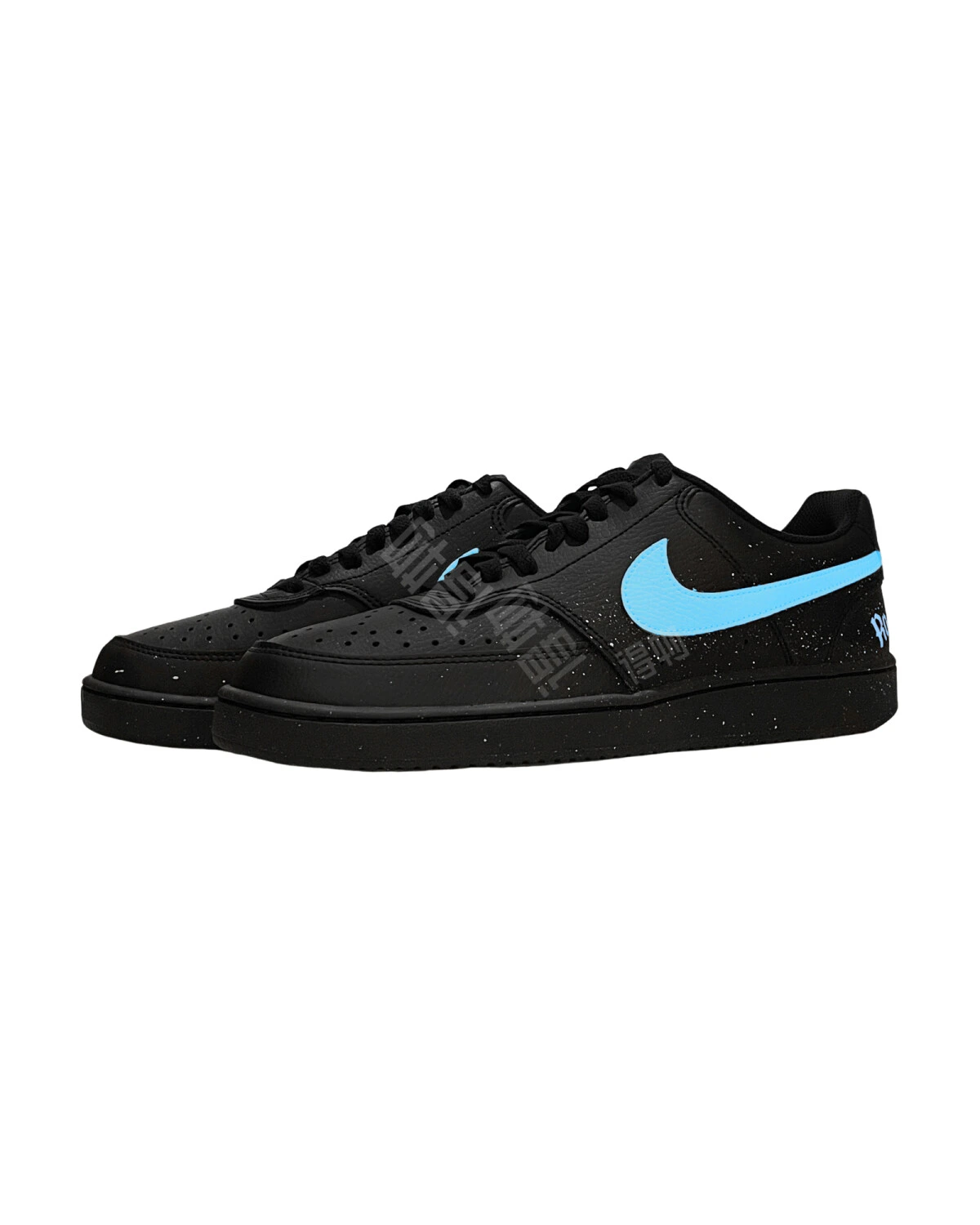 Nike Court Vision Low унисекс кроссовки черные с эффектом брызг и анти-скольжением картинка