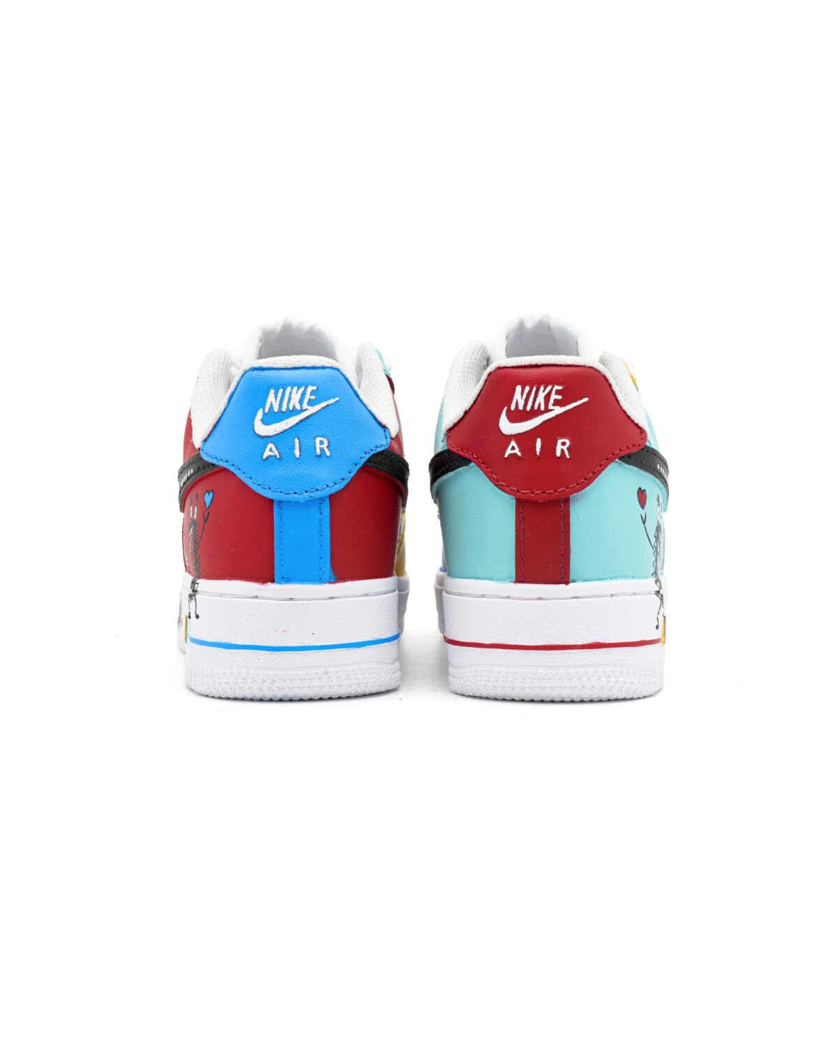 Nike Air Force 1 unisex кроссовки с цветным принтом многоцветные картинка