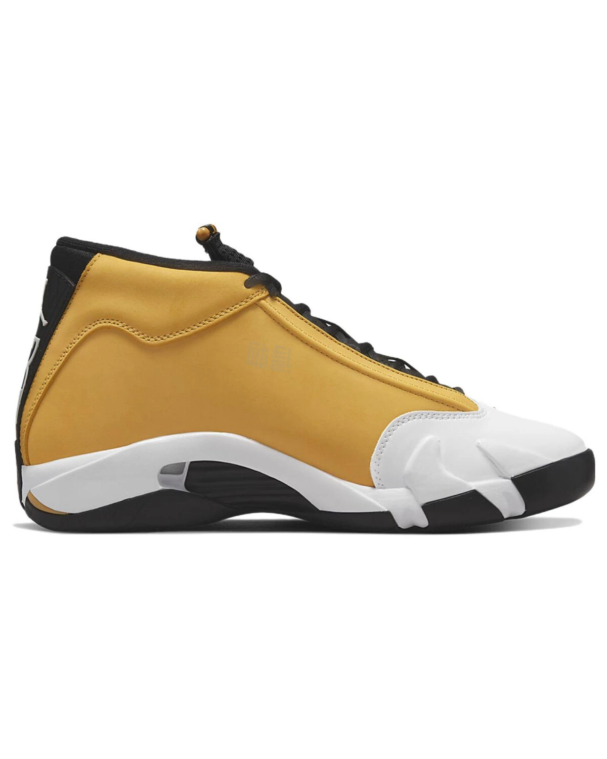 Jordan Air Jordan 14 Retro "Ginger" мужские кроссовки черно-белые с желтым картинка