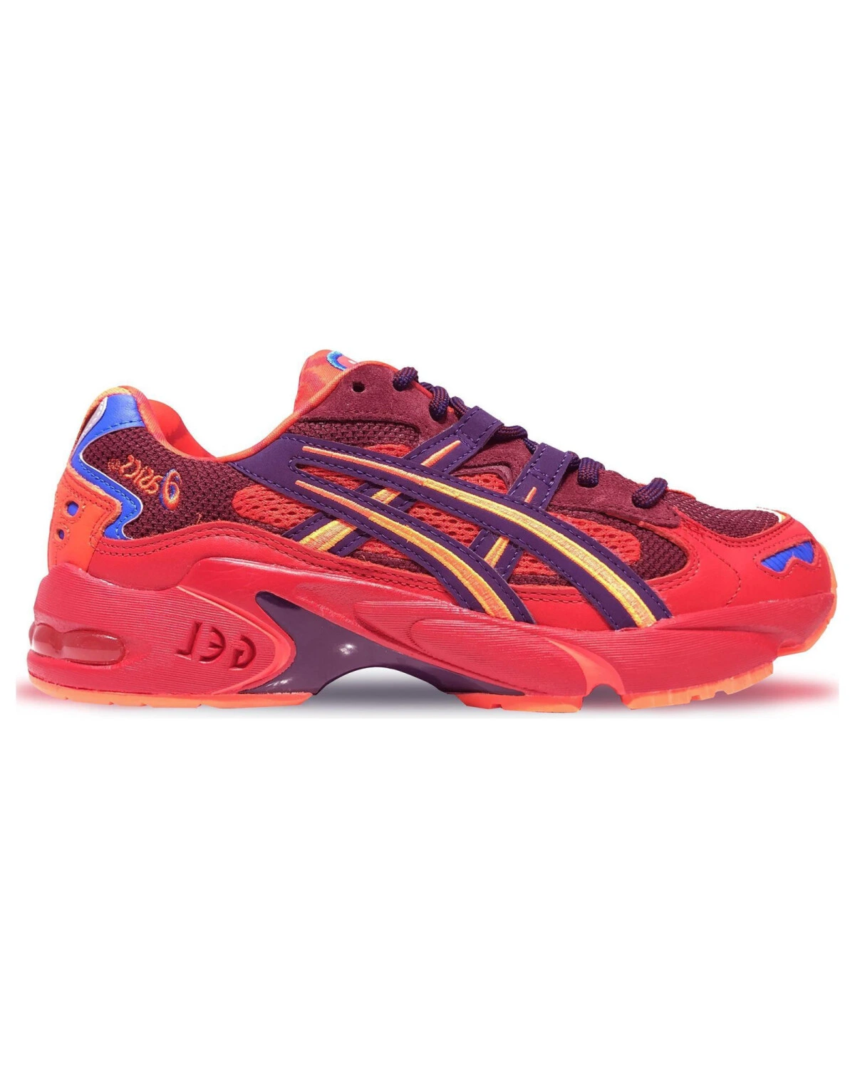 Asics Gel-Kayano 5 OG повседневные кроссовки сетка и кожа красно-синие картинка