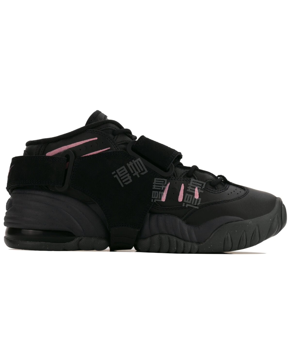 Nike Air Adjust Force женские кроссовки черно-розовые средние ретро баскетбольные картинка