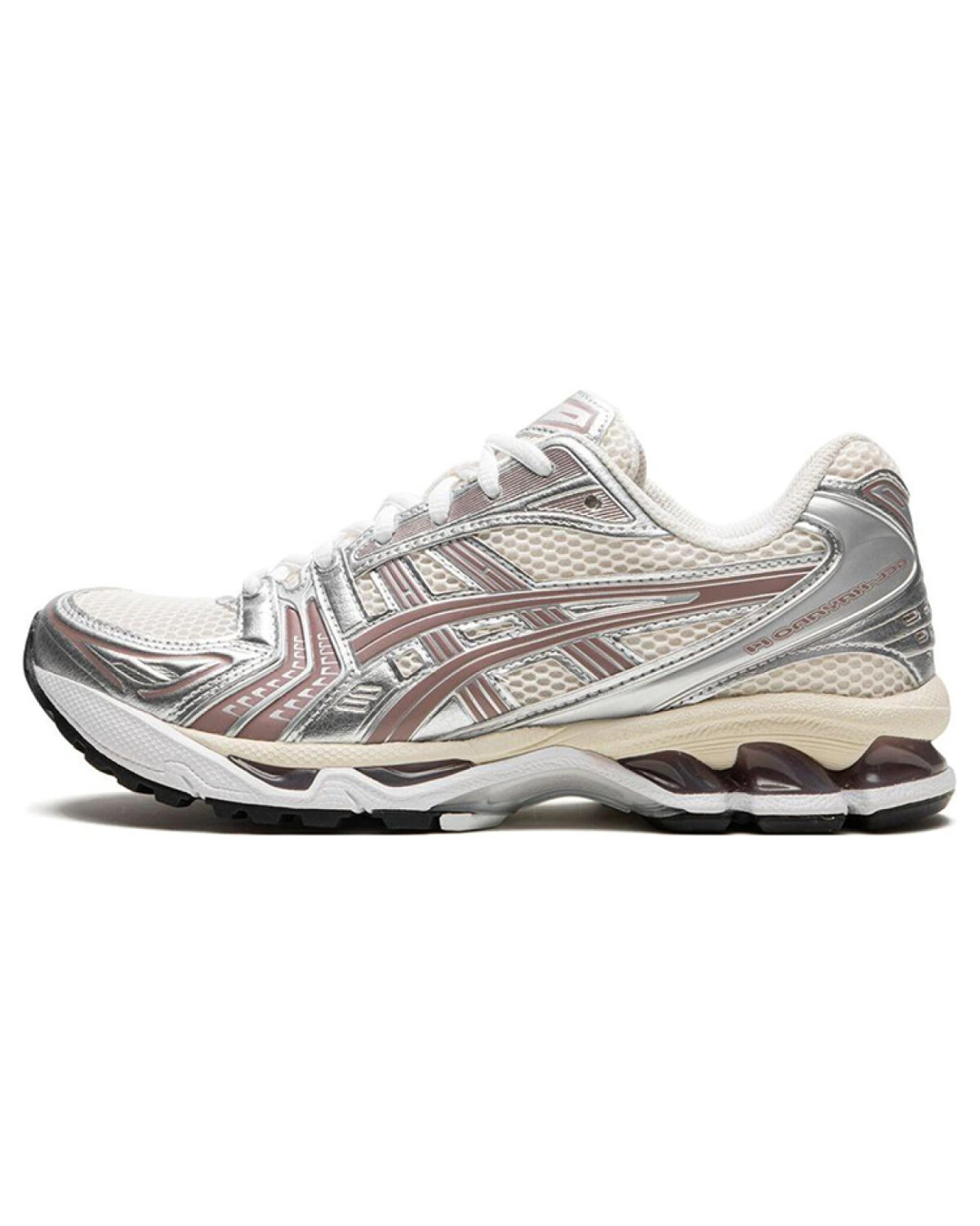 Asics Gel-Kayano 14 мужские кроссовки белые с красными элементами картинка