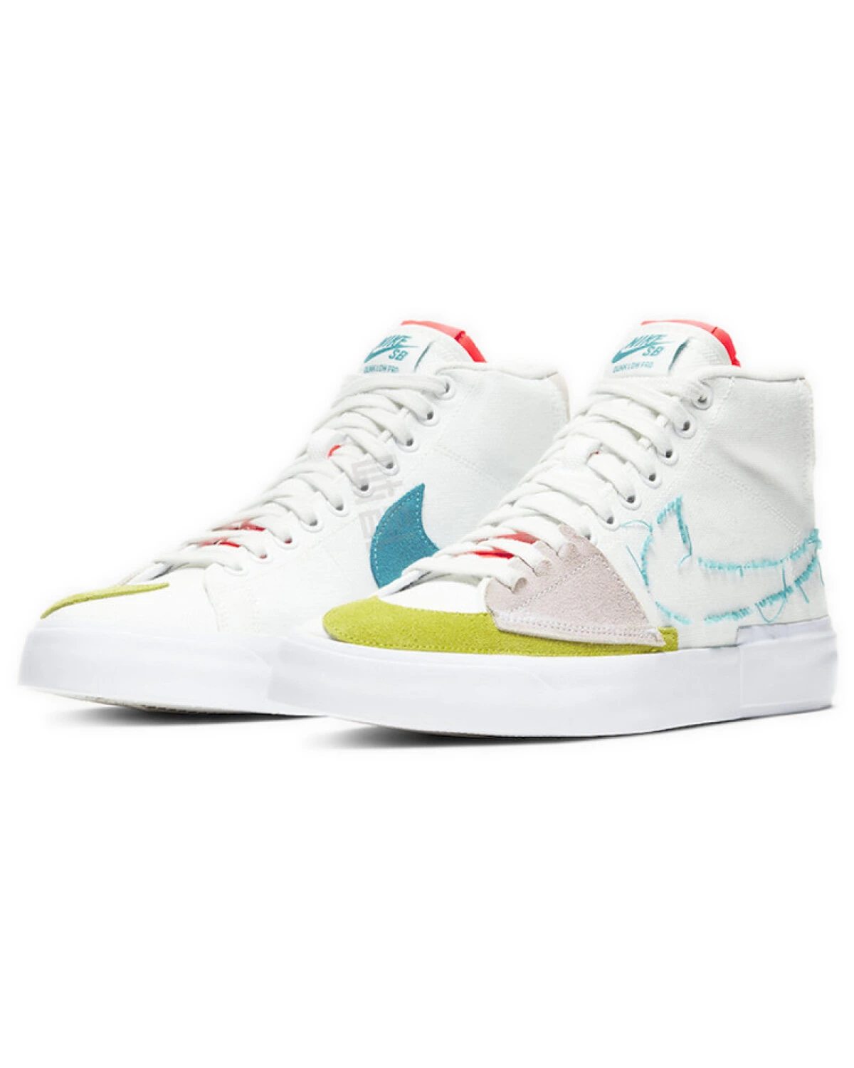 Nike Blazer SB Zoom Edge Oracle Aqua унисекс кроссовки текстильные бело-голубые картинка