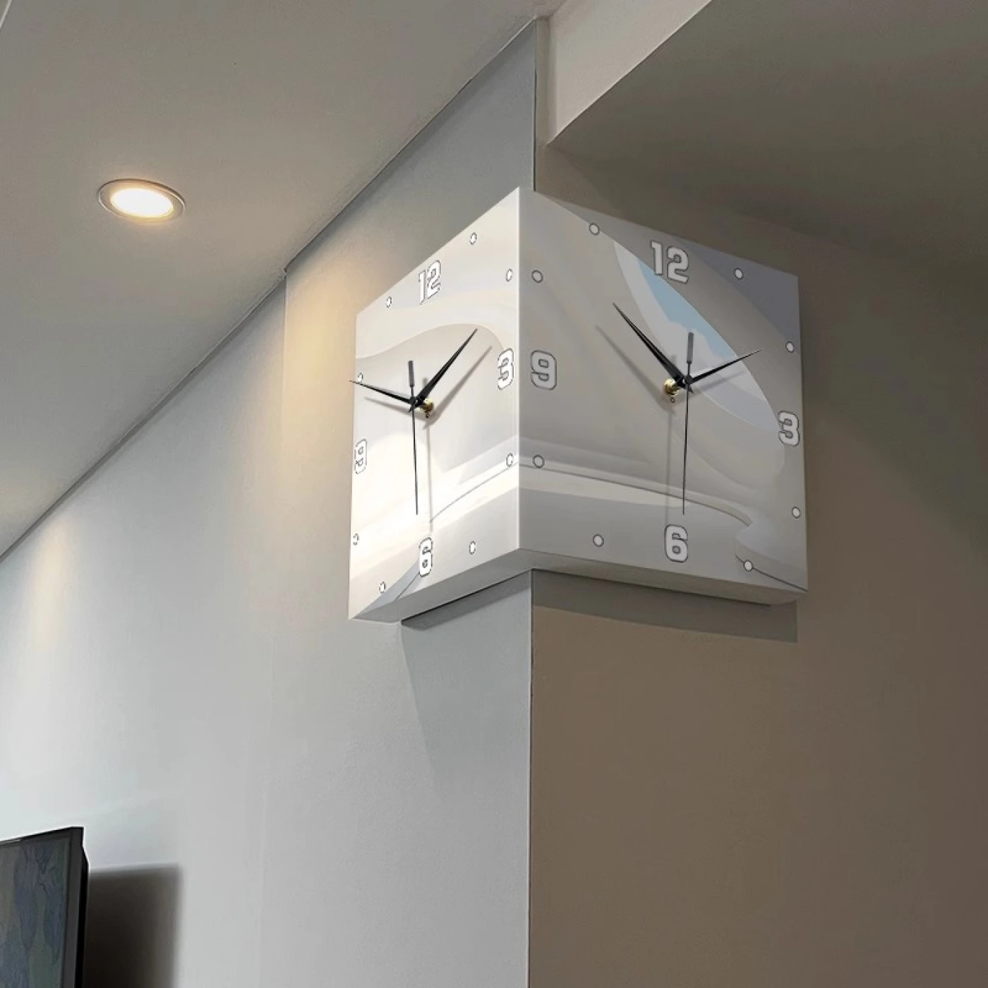 Угловые настенные часы картинка