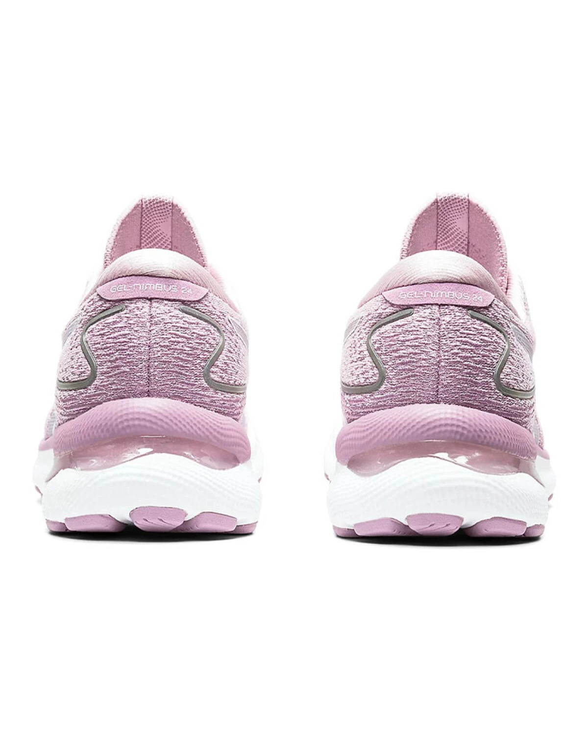 Asics GEL-Nimbus 24 женские кроссовки с амортизацией розово-белые картинка