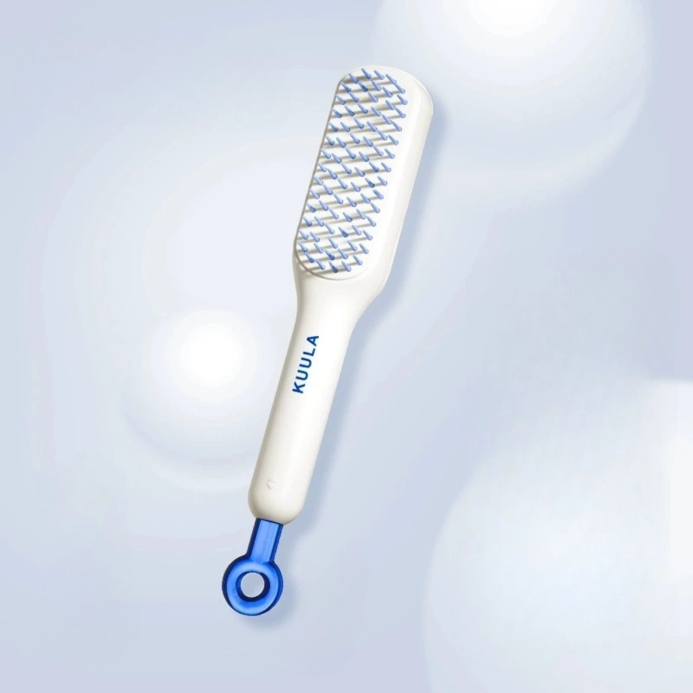 Современная вытянутая массажная расческа (Белый) картинка