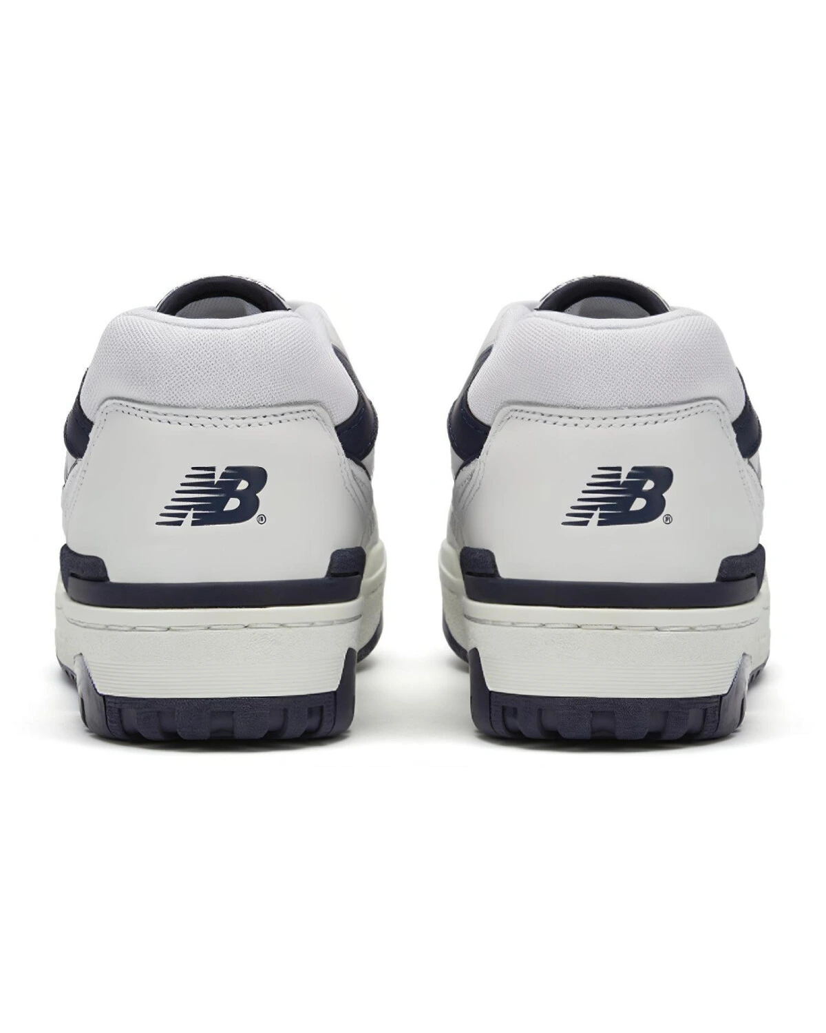 New Balance 550 unisex кроссовки белые с кожаной отделкой картинка
