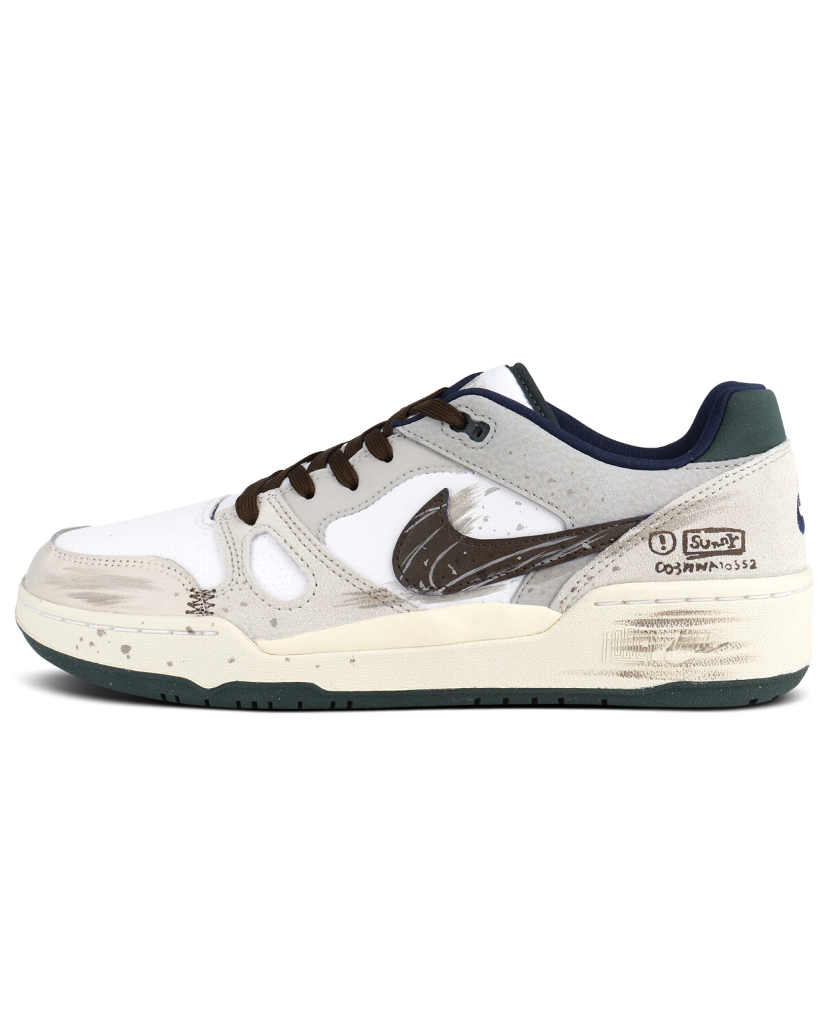 Nike Full Force унисекс кроссовки повседневные коричневые картинка