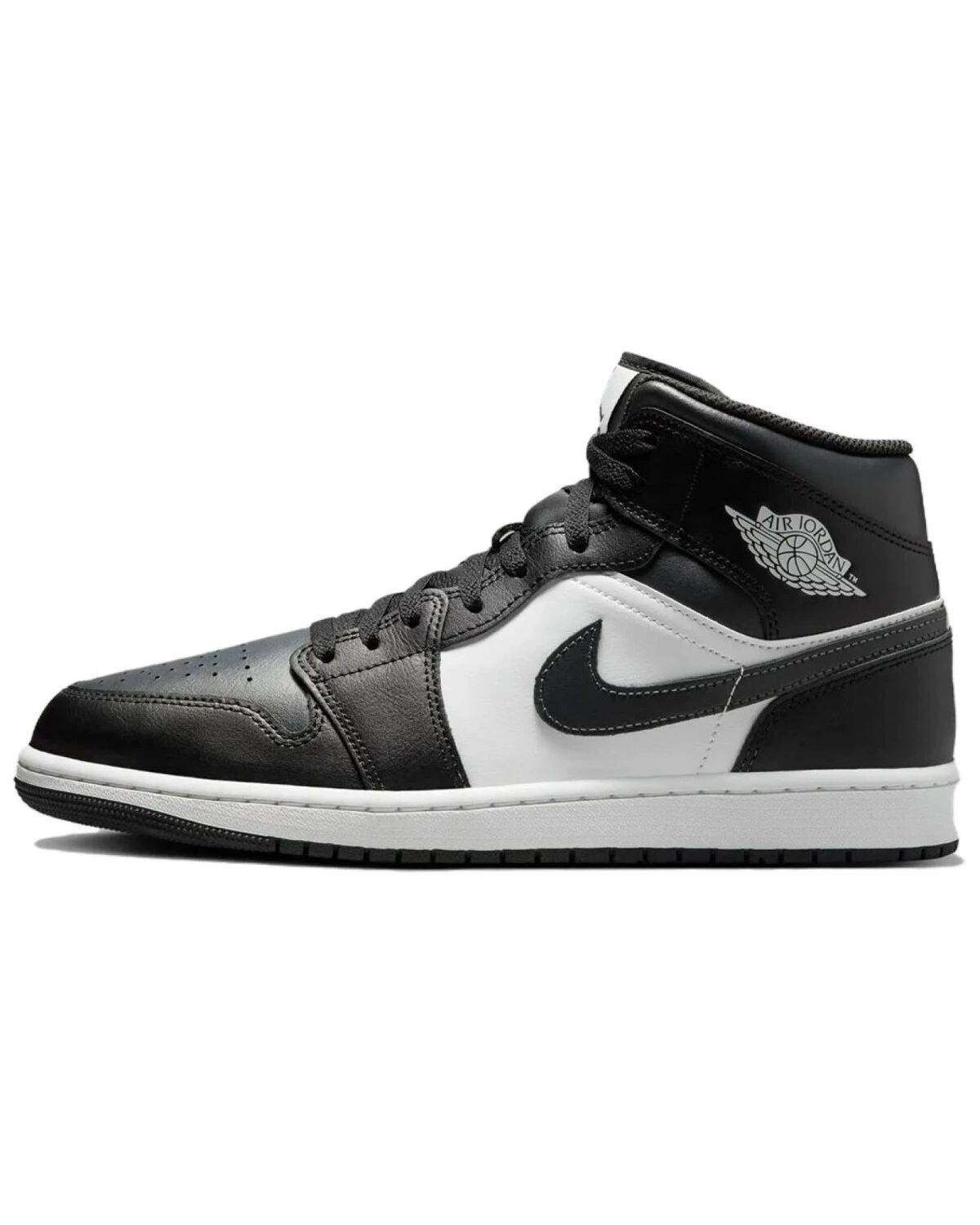 Jordan Air Jordan 1 Mid “Off Noir Toe” унисекс кроссовки черно-белые картинка