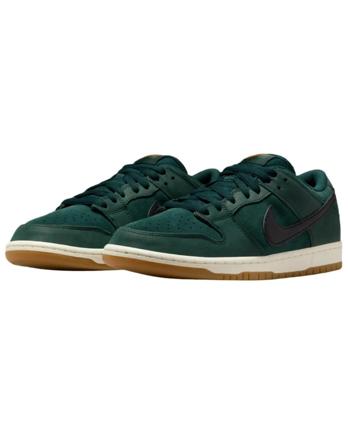 Nike Dunk SB Low Pro ISO мужские кроссовки из замши темно-зеленые картинка