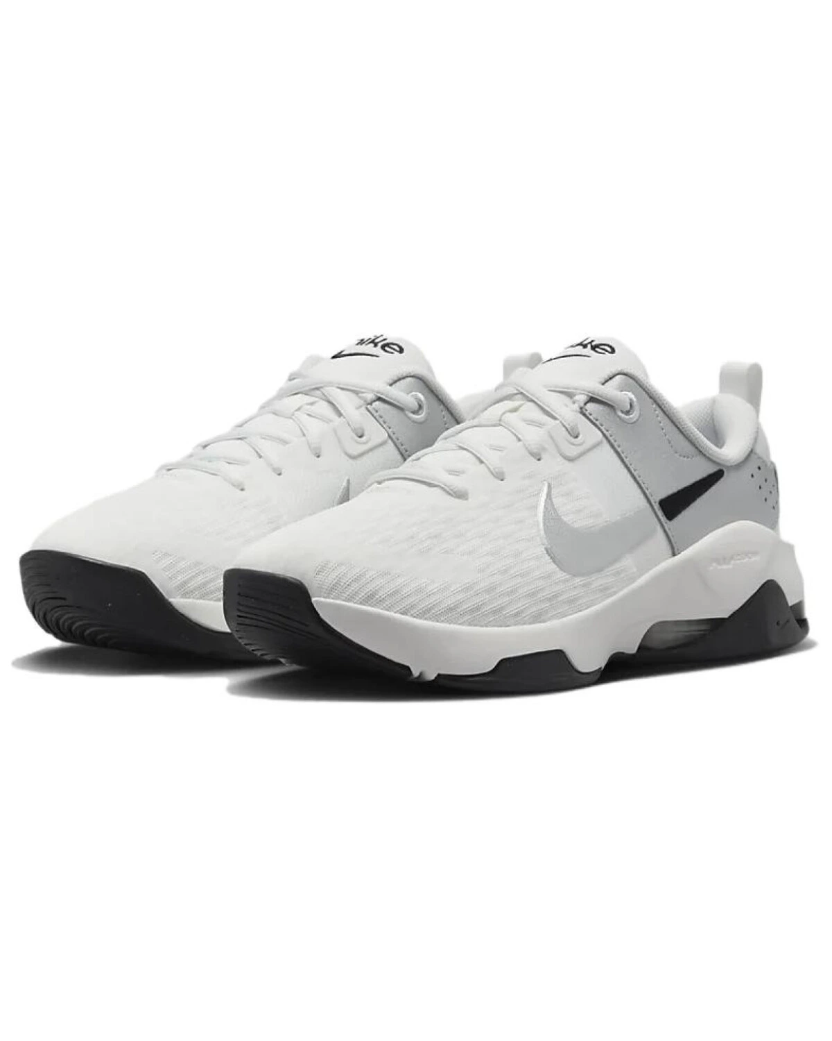 Nike Zoom Bella 6 женские кроссовки белые с серым и черным для тренировок картинка