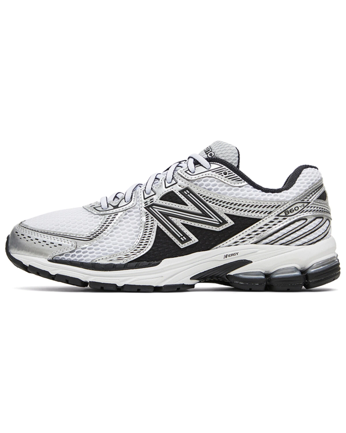 New Balance 860 v2 unisex беговые кроссовки из текстиля серебристо-черные картинка