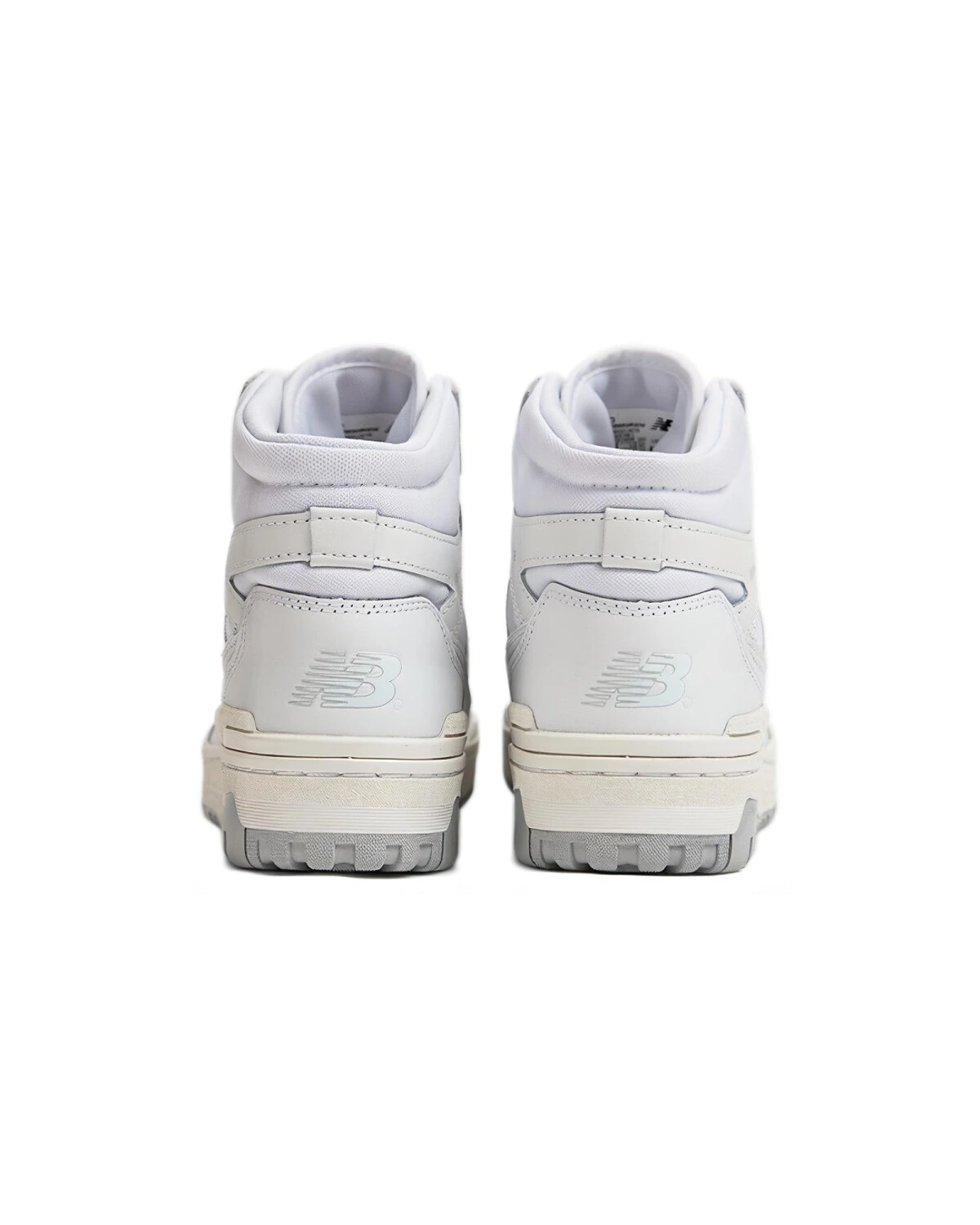 New Balance NB 650 унисекс кроссовки высокие белые кожаные картинка