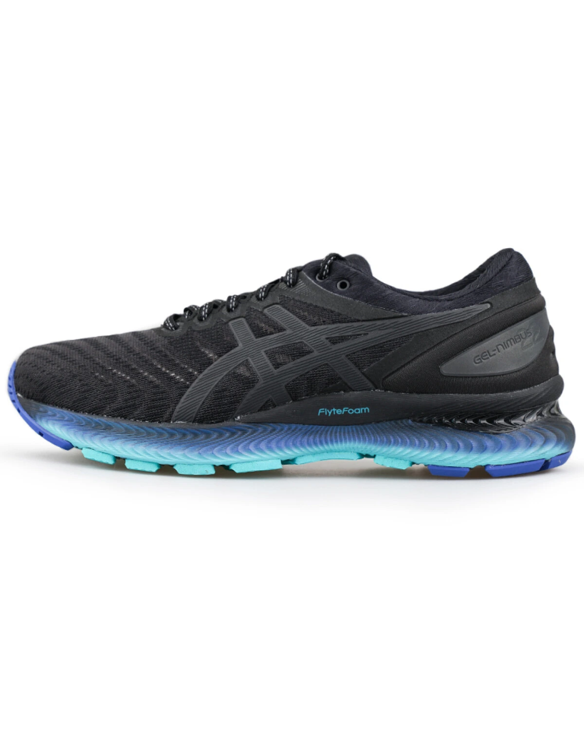 Asics GEL-Nimbus 22 унисекс кроссовки для бега черно-синие картинка