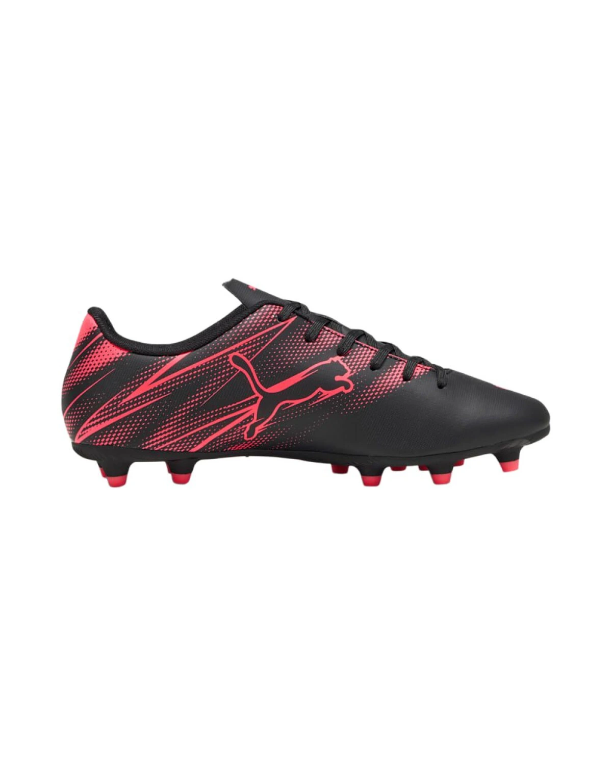 PUMA Attacanto унисекс футбольные бутсы черно-красные с шипами для AG/FG картинка