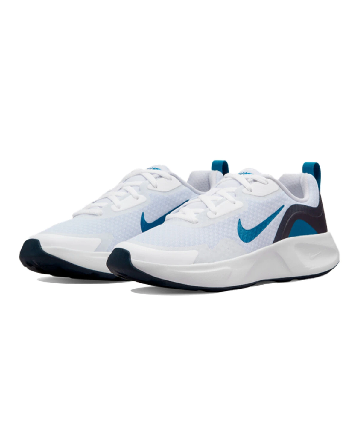 Nike Wearallday детские кроссовки для бега сине-голубые картинка