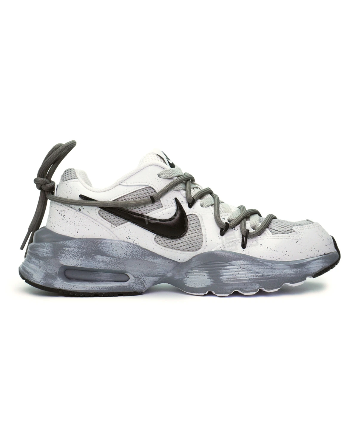 Nike Air Max Fusion женские кроссовки серые с реверсивной подошвой картинка