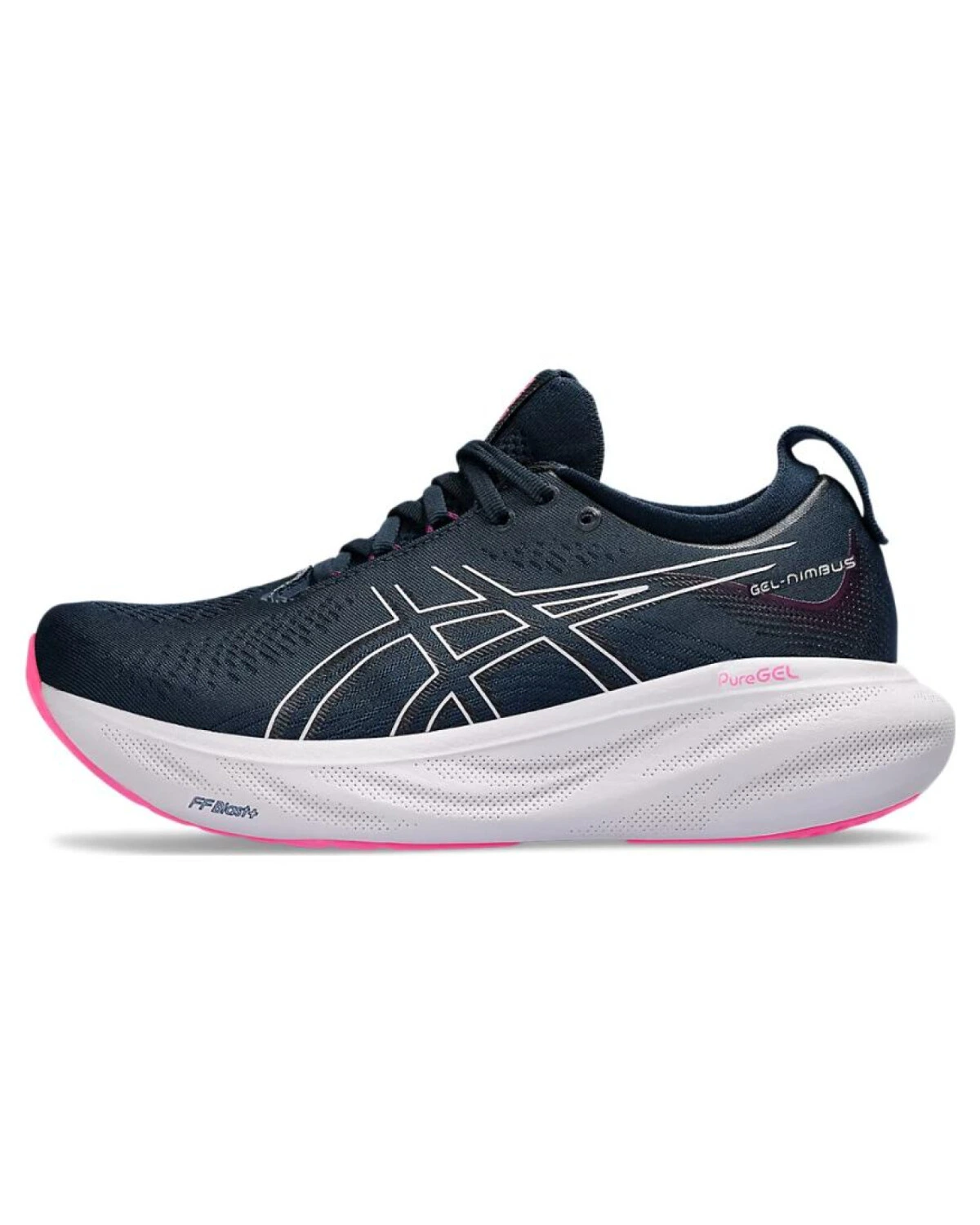 Asics GEL-Nimbus 25 женские спортивные кроссовки для бега черно-розовые картинка
