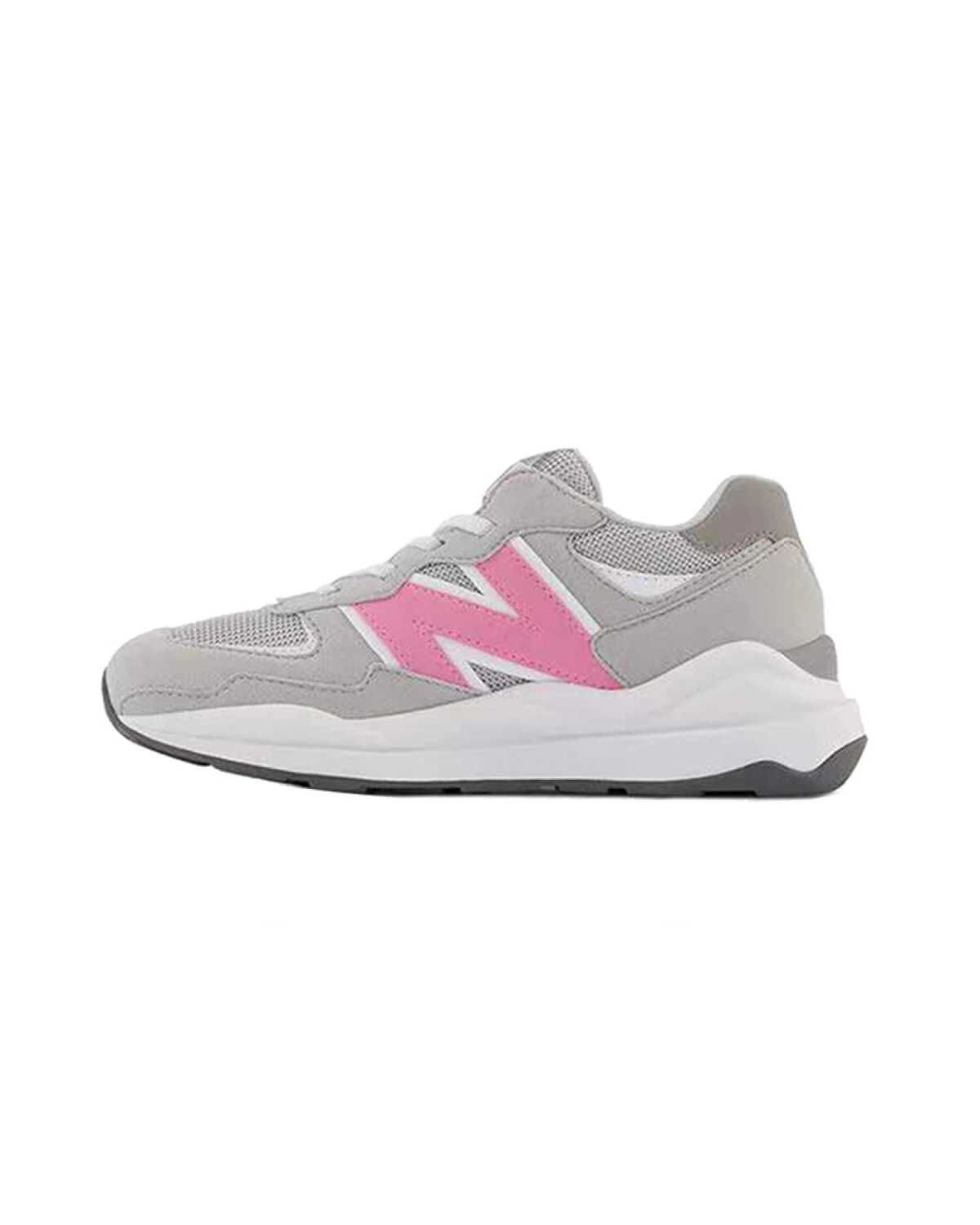 New Balance 5740 детские кроссовки серо-розовые с амортизацией и износостойкостью картинка