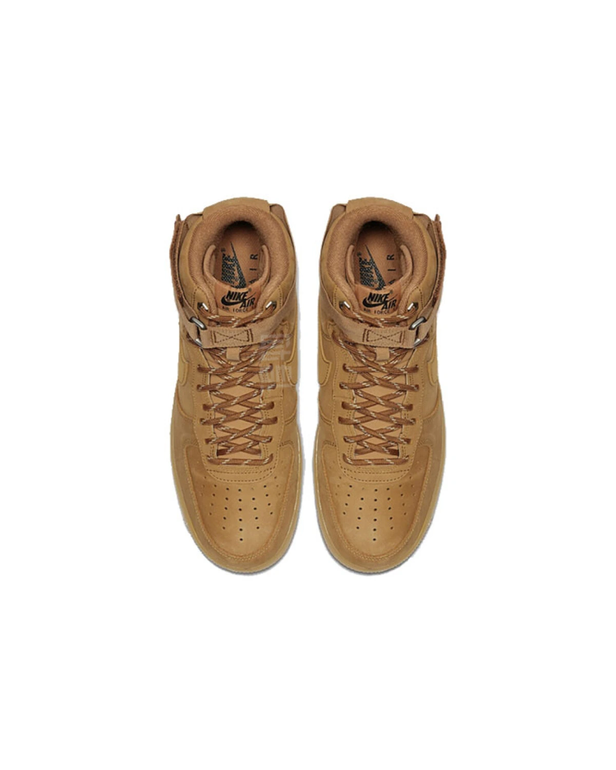 Nike Air Force 1 High '07 WB Flax унисекс кроссовки высокие бежевые картинка