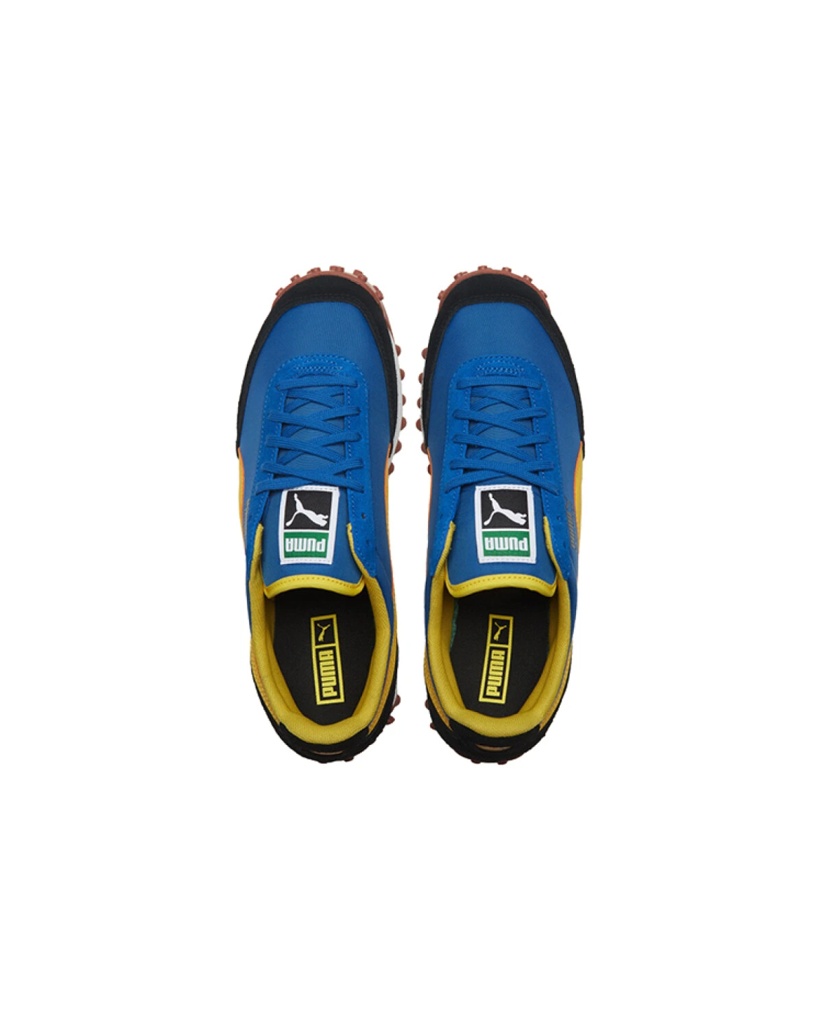 PUMA Fast Rider унисекс кроссовки с амортизацией сине-желтые картинка