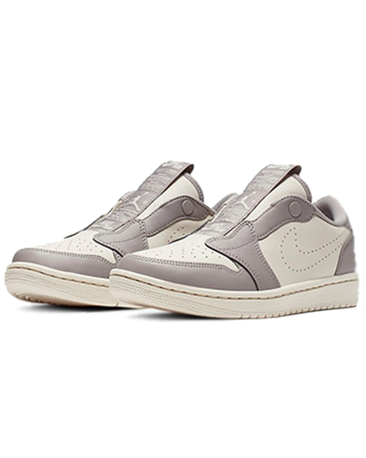 Jordan Air Jordan 1 RET Low Slip женские кроссовки кожаные серо-белые картинка