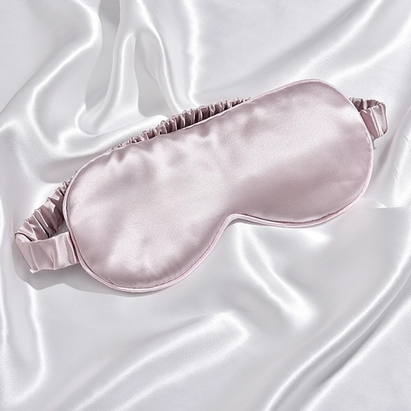 Шелковая маска для глаз (Пыльно-розовый) картинка