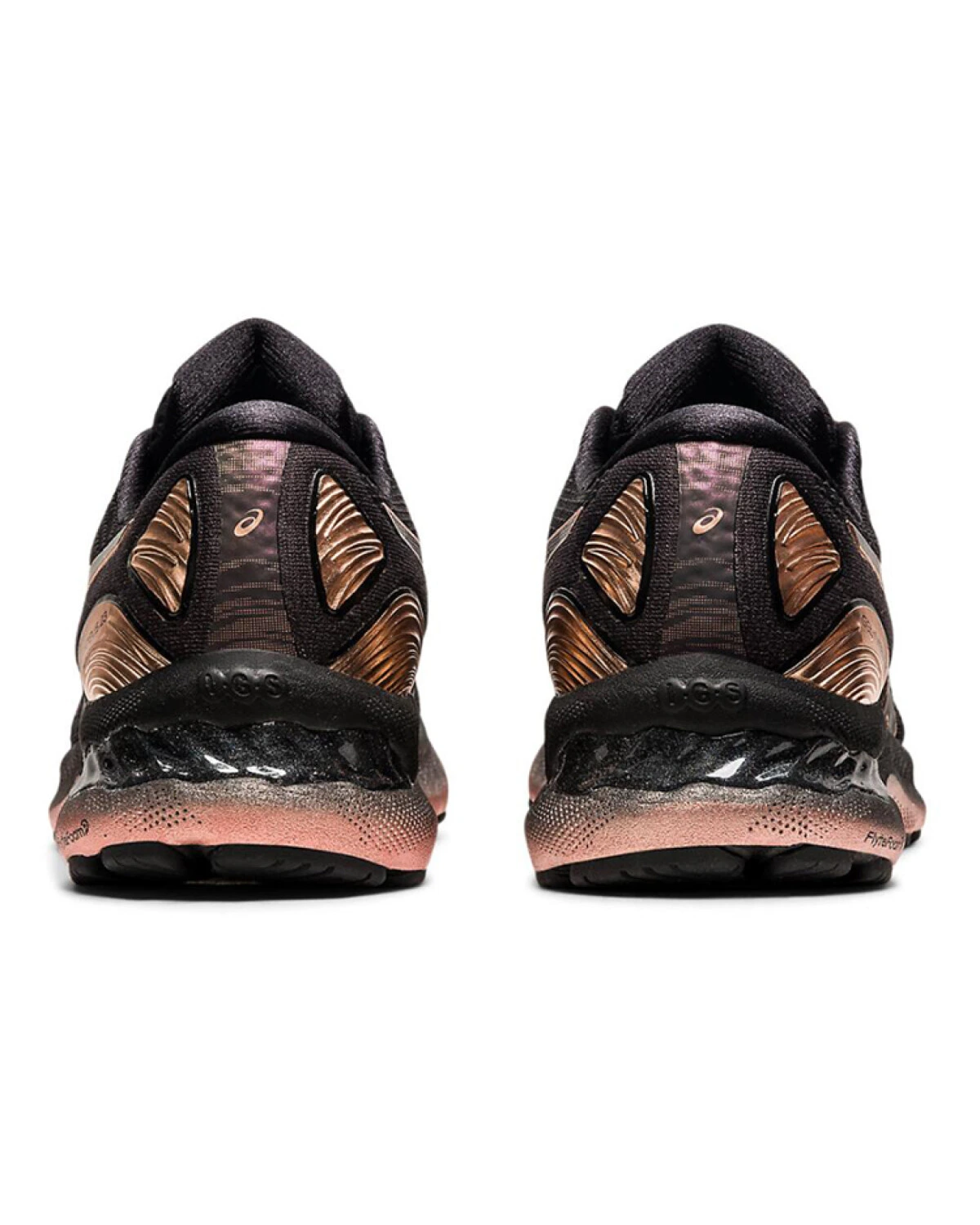 Asics GEL-Nimbus 23 женские кроссовки для бега с амортизацией черно-золотые картинка