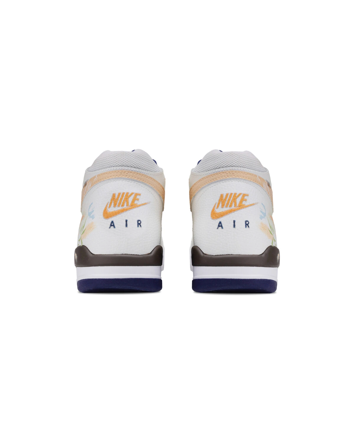 Nike Flight Legacy мужские кроссовки ретро бело-оранжевые картинка