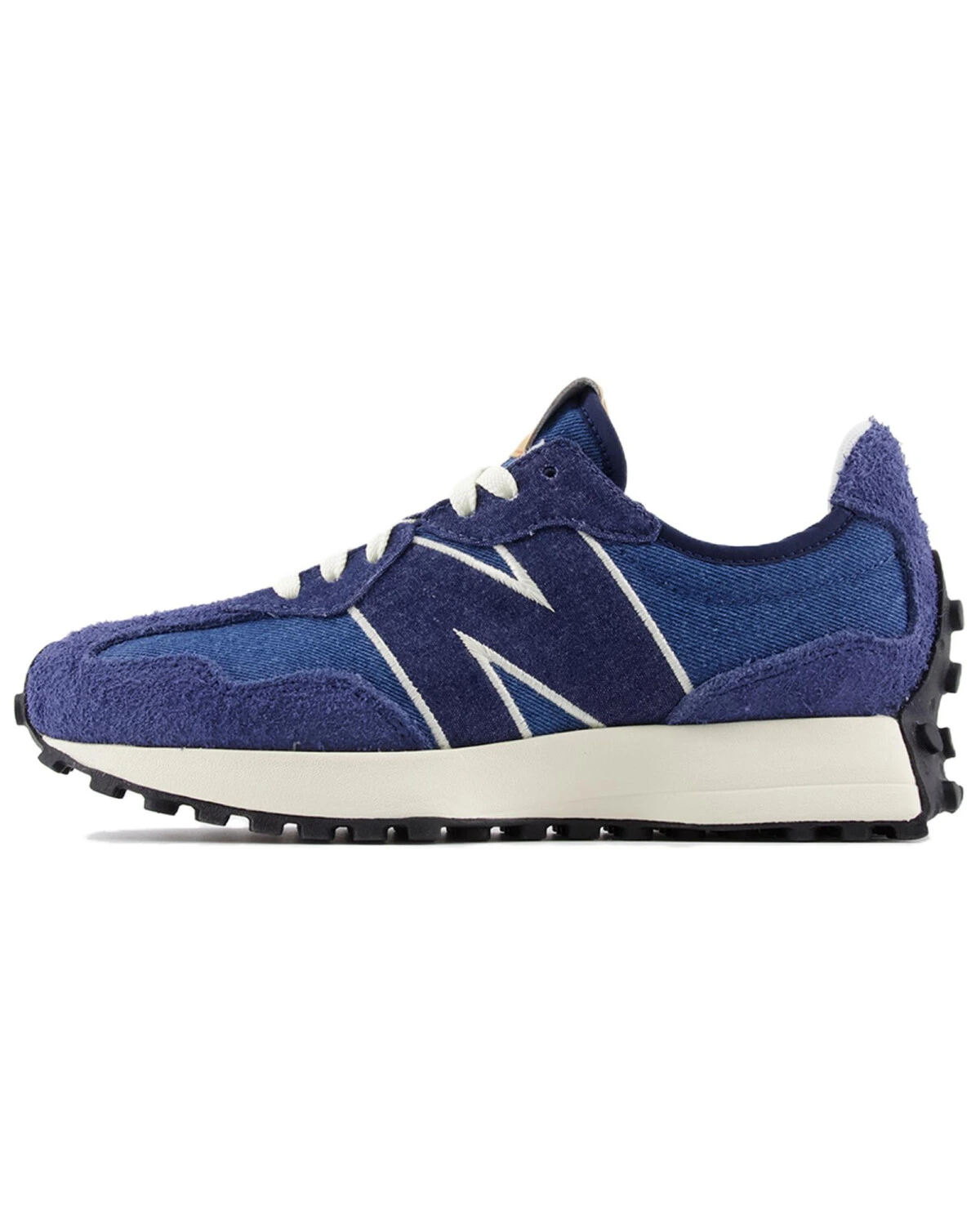 New Balance 327 унисекс кроссовки джинсовый синий с белыми вставками картинка