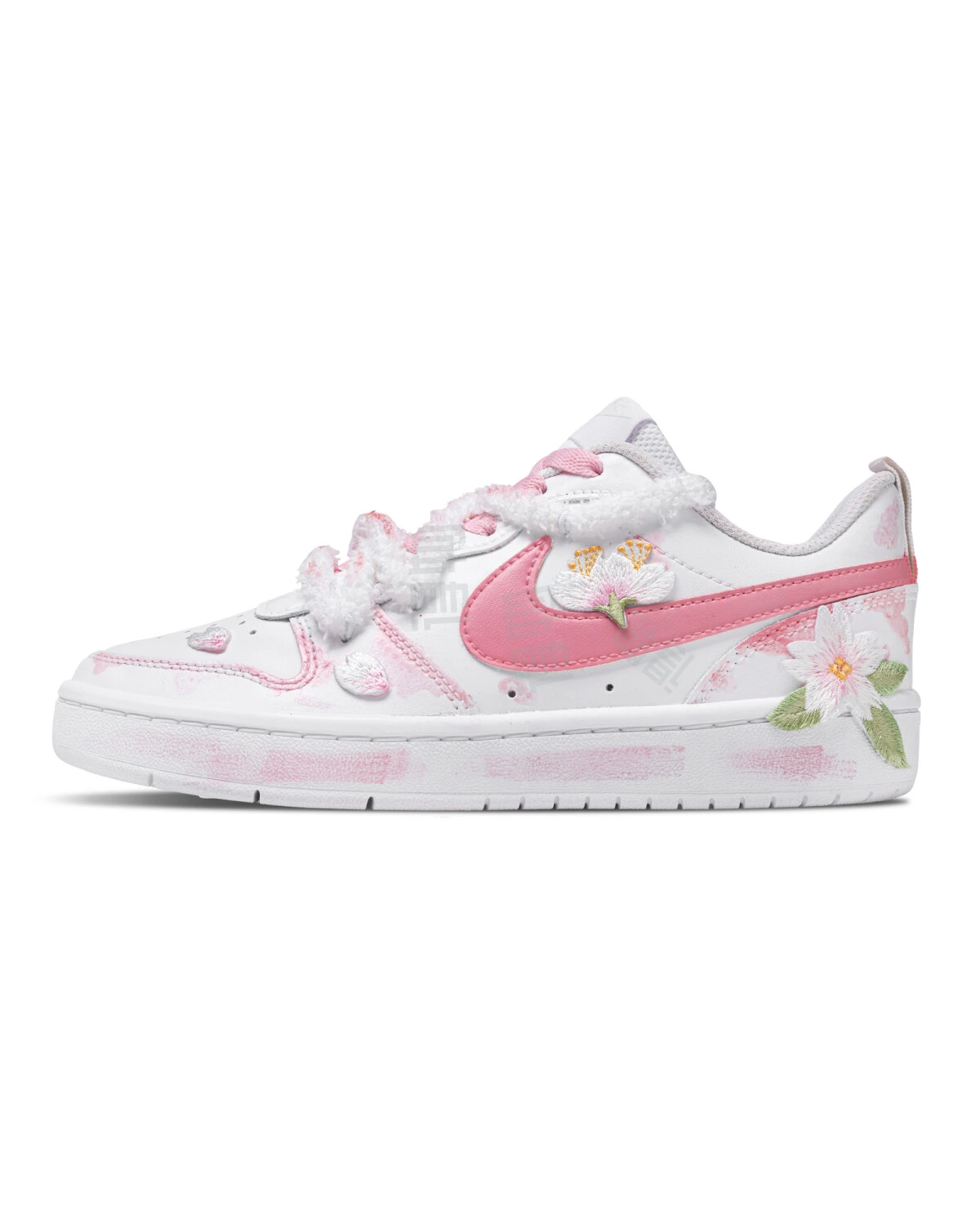 Nike Court Borough Spring Letter женские кеды розовые с цветочным принтом и анти-скольжением картинка