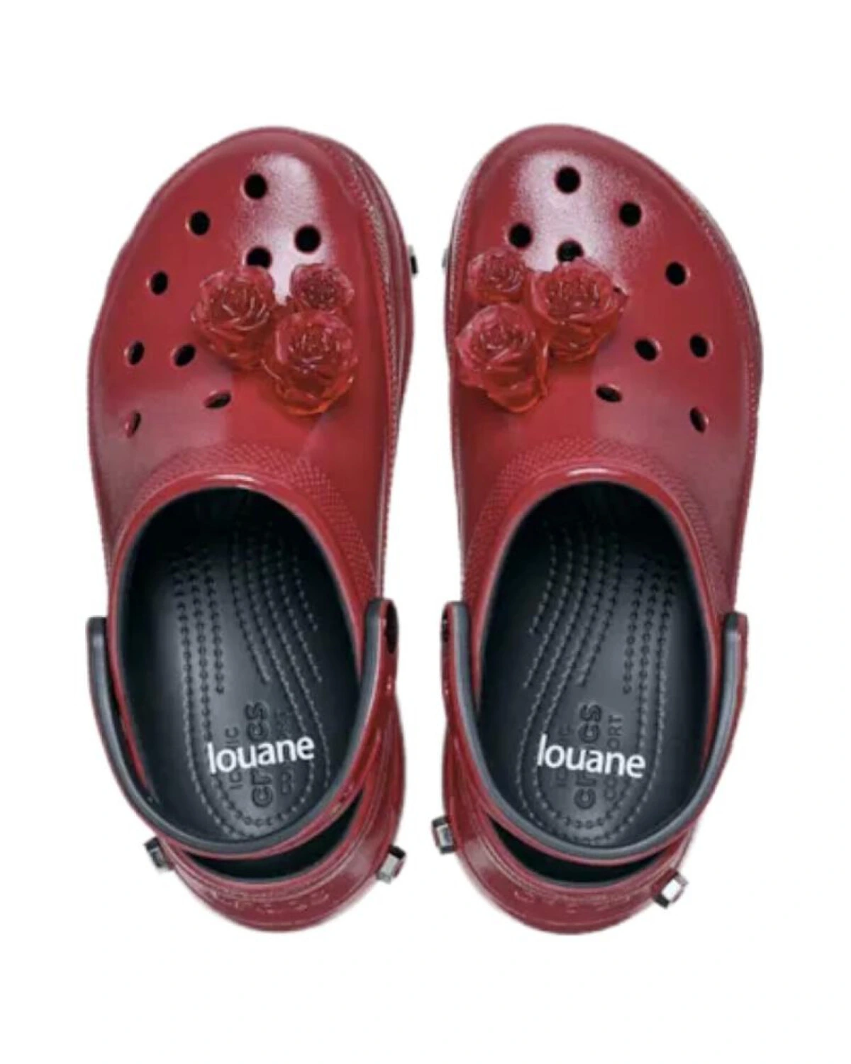 Crocs Classic Bae Clog женские сабо платформа красные картинка