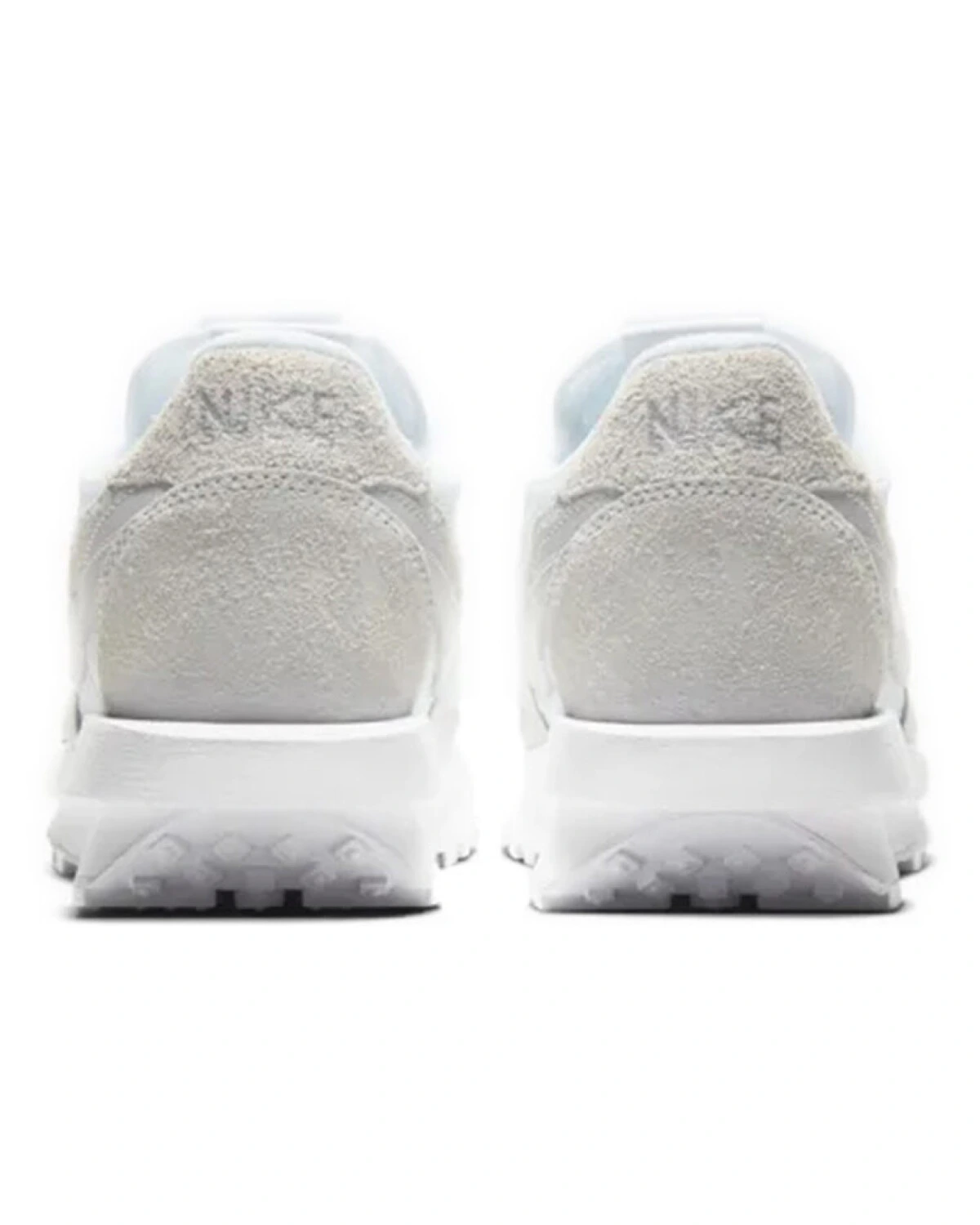 Nike LDWaffle унисекс кроссовки белые из замши и кожи картинка