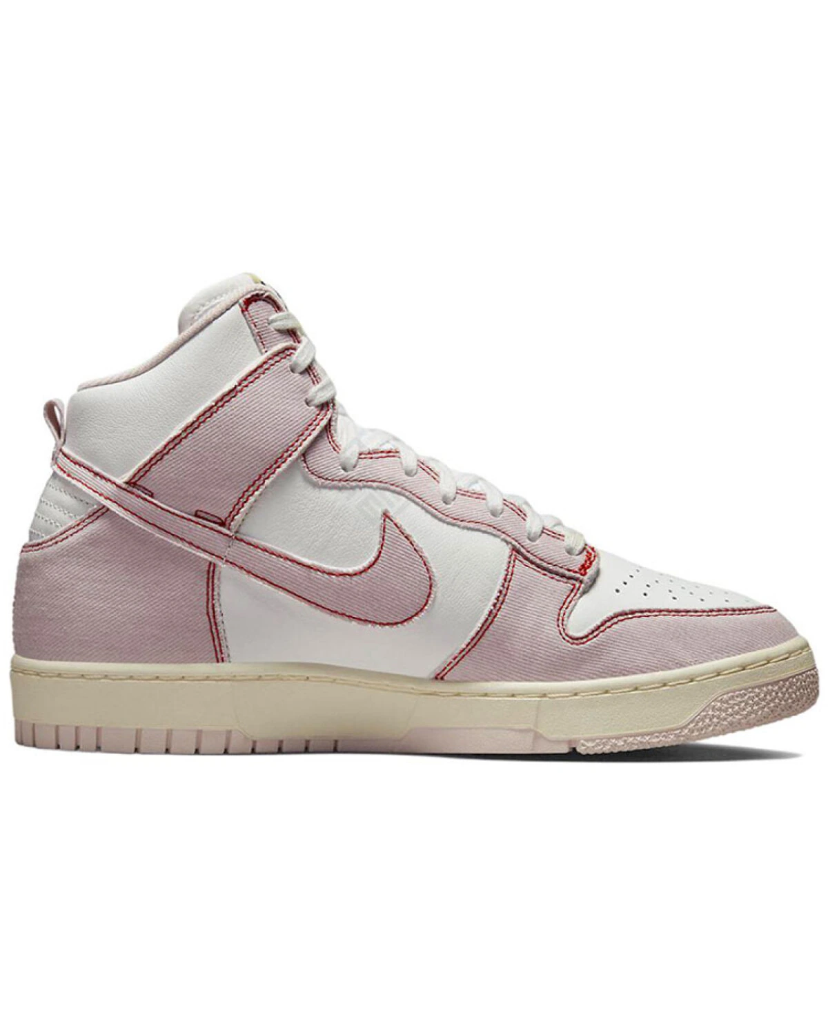 Nike Dunk High 1985 унисекс высокие кроссовки розово-белые картинка