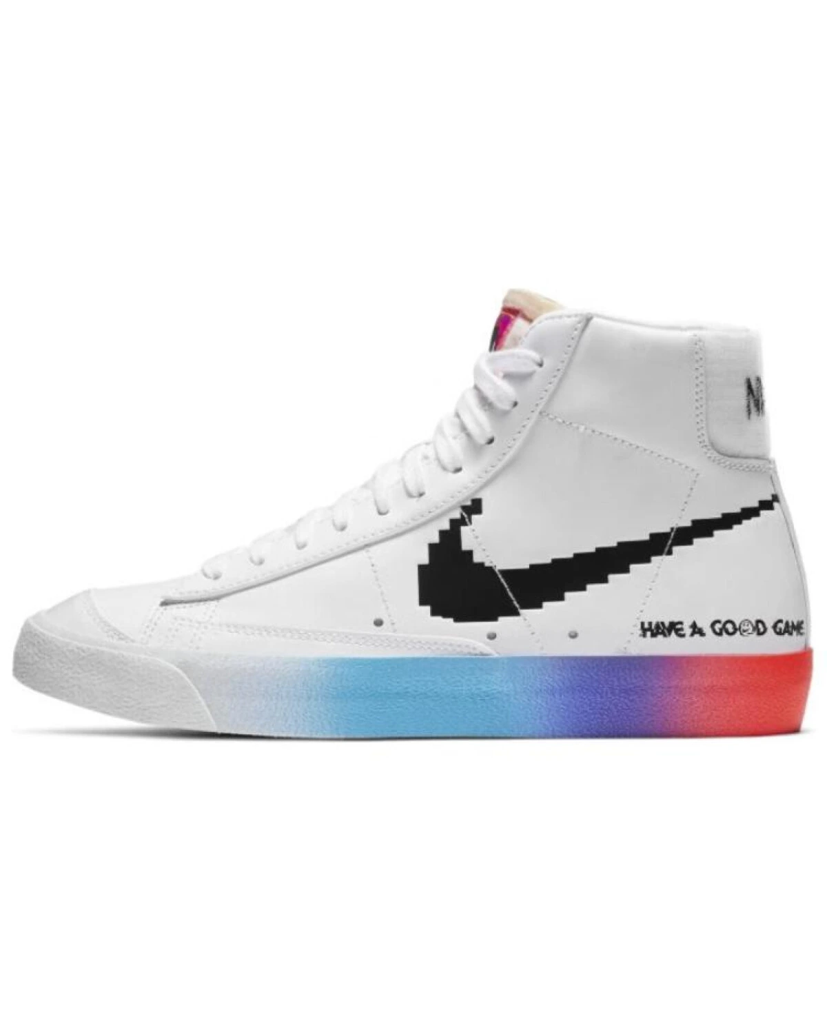 Nike Blazer Mid '77 Good Game женские кроссовки белые с синим и красным картинка