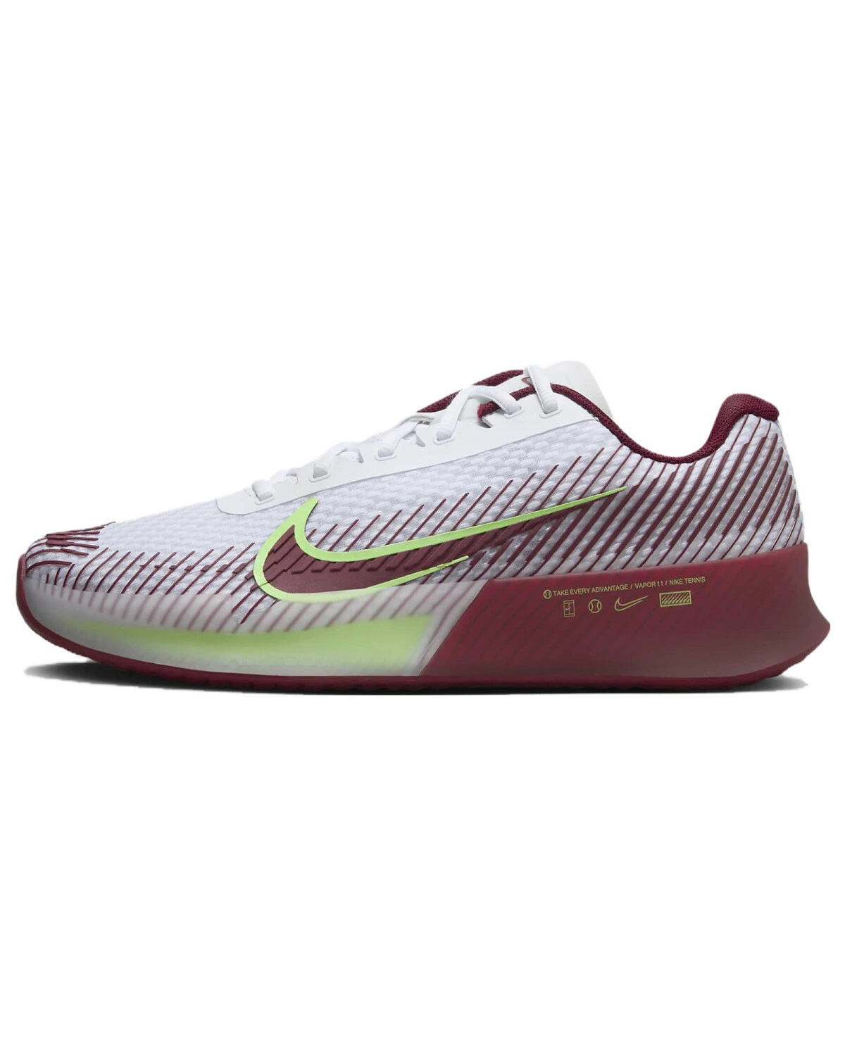 Nike Air ZOOM Vapor 11 унисекс кроссовки теннисные красно-белые картинка