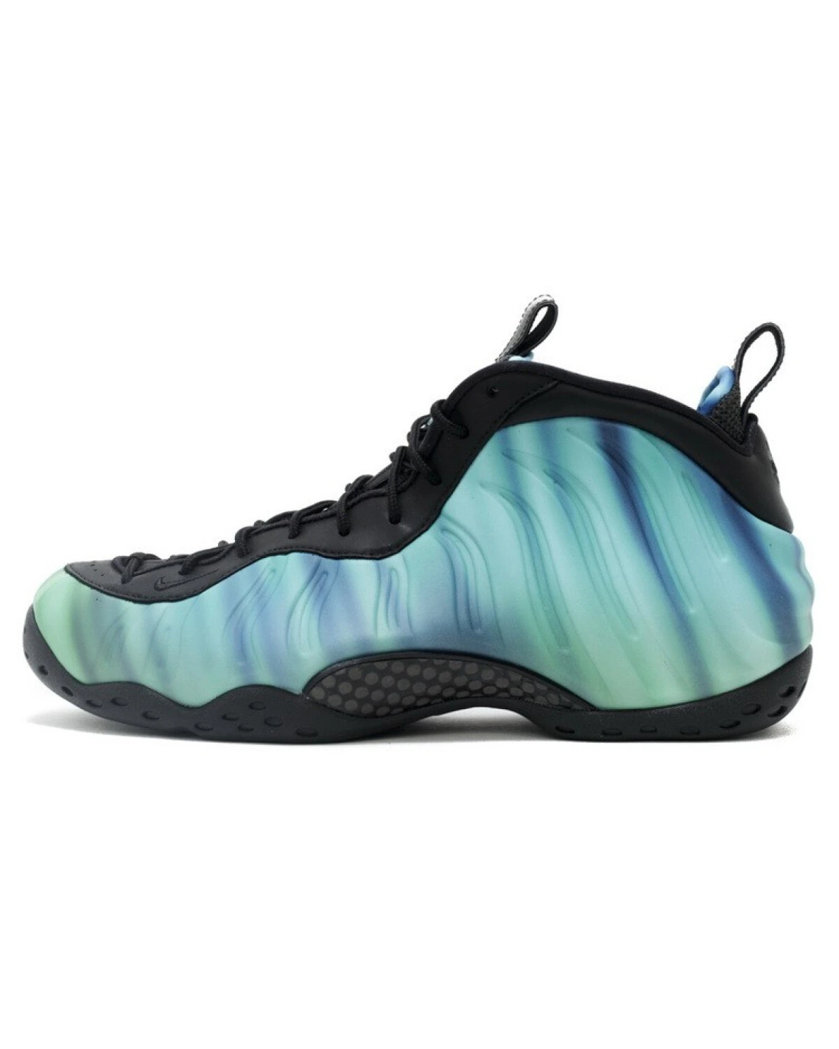 Nike Foamposite One Northern Lights детские баскетбольные кроссовки зелено-черные картинка