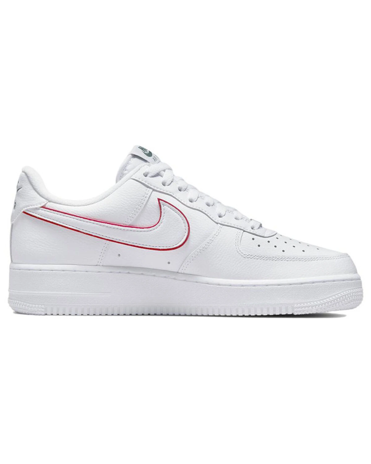 Nike Air Force 1 унисекс кроссовки белые из натуральной кожи картинка