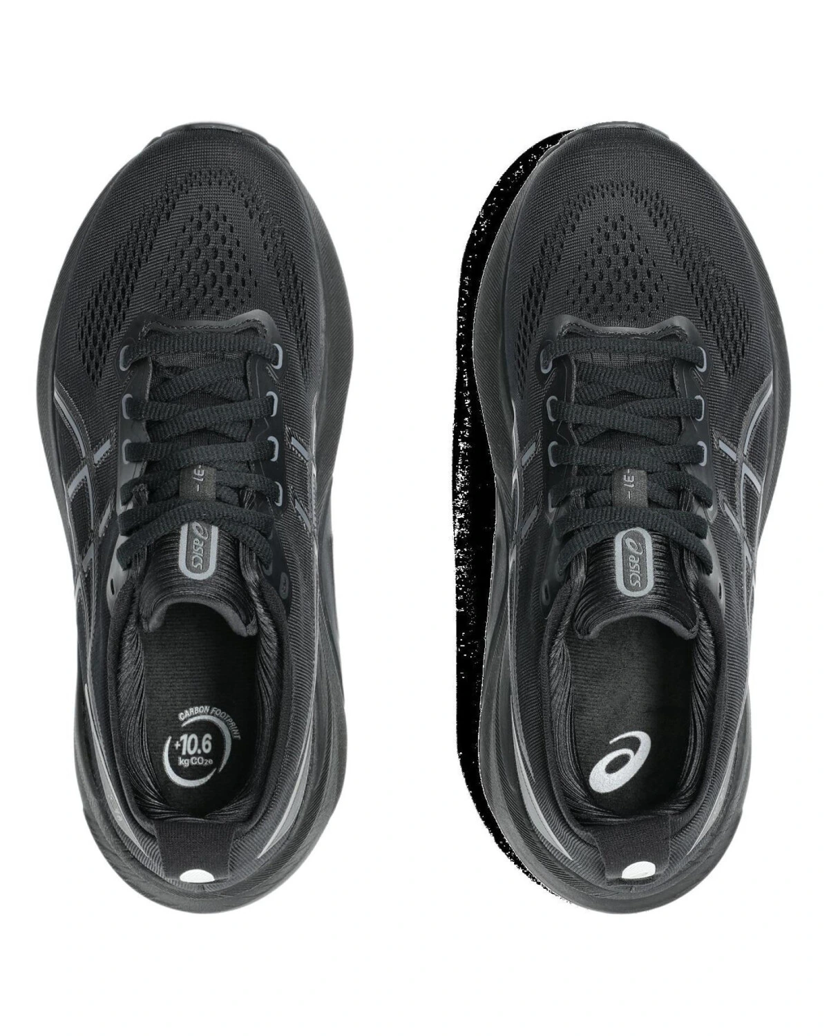 Asics Gel-Kayano 31 женские спортивные кроссовки черные с тканевым верхом и амортизацией картинка