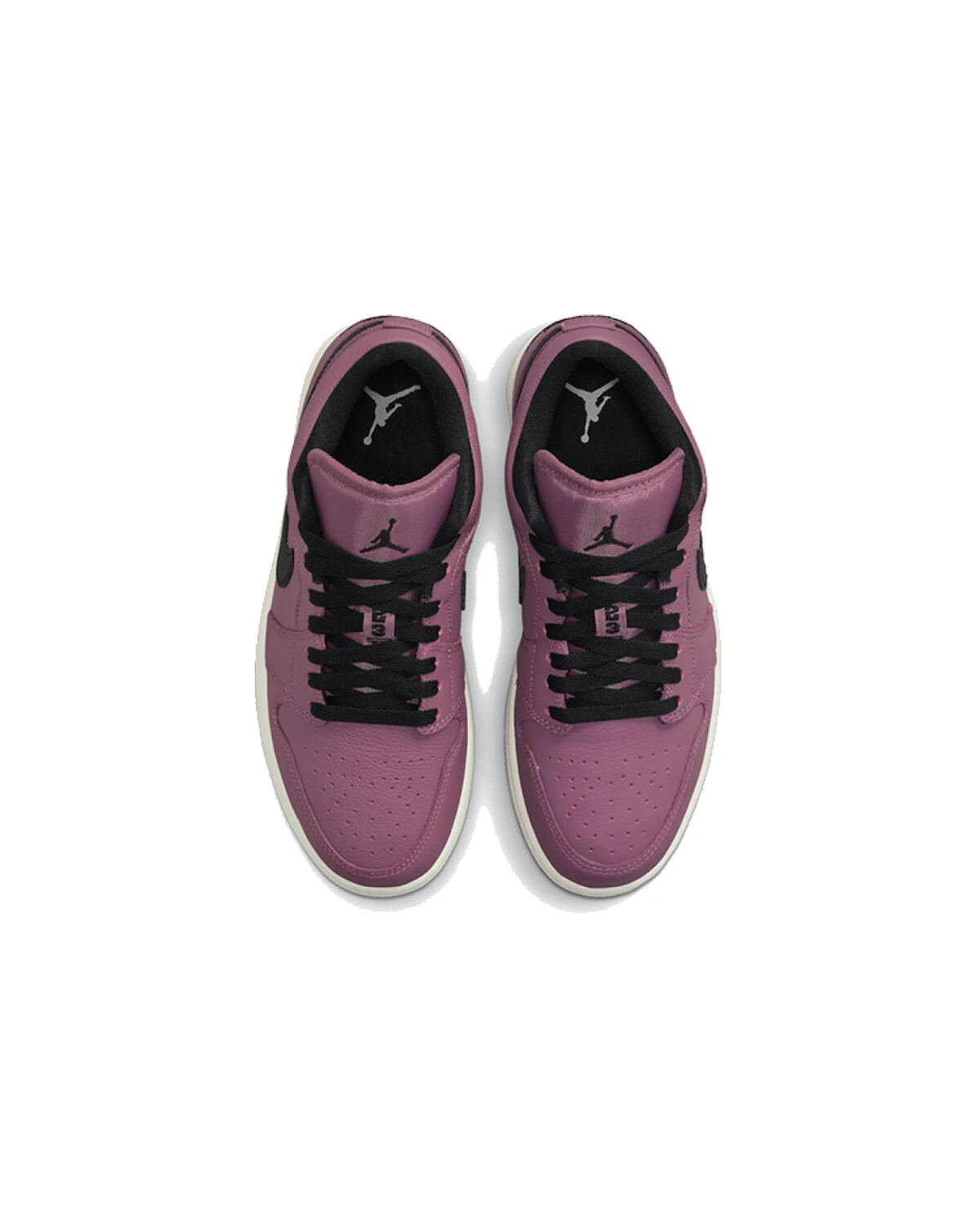 Jordan Air Jordan 1 Low "Magenta" женские кроссовки кожаные черно-фиолетовые картинка