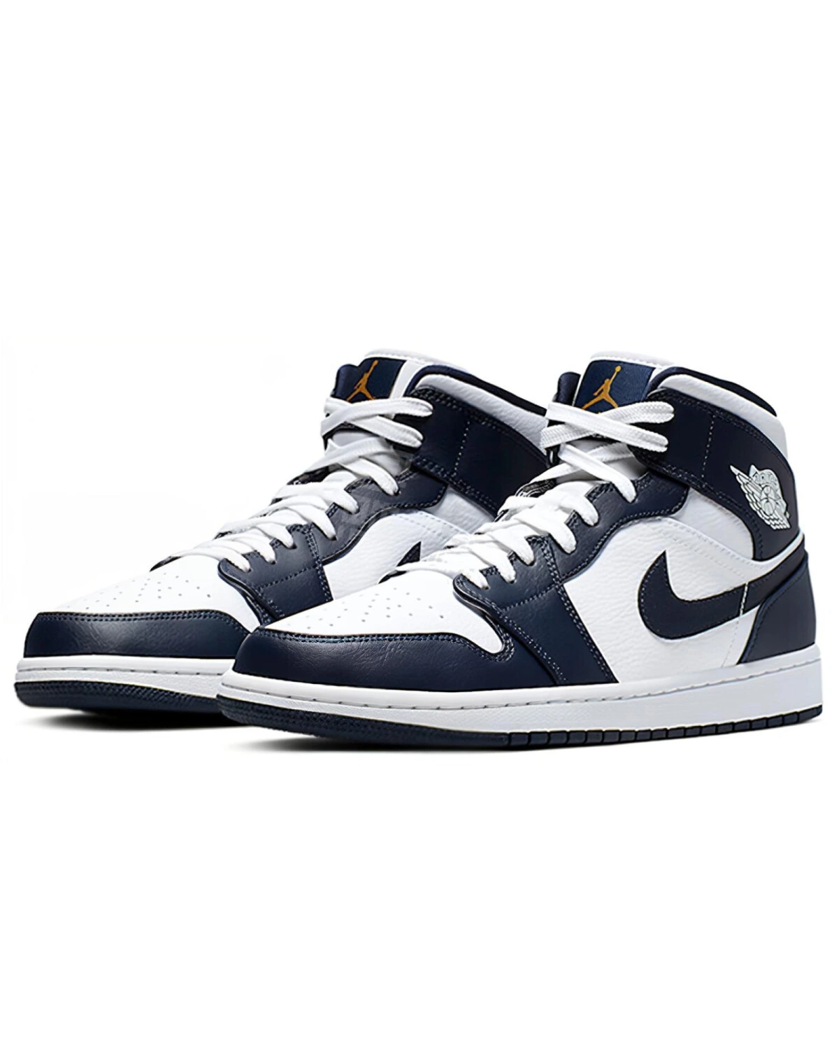 Jordan Air Jordan 1 Obsidian мужские кроссовки кожаные сине-белые картинка