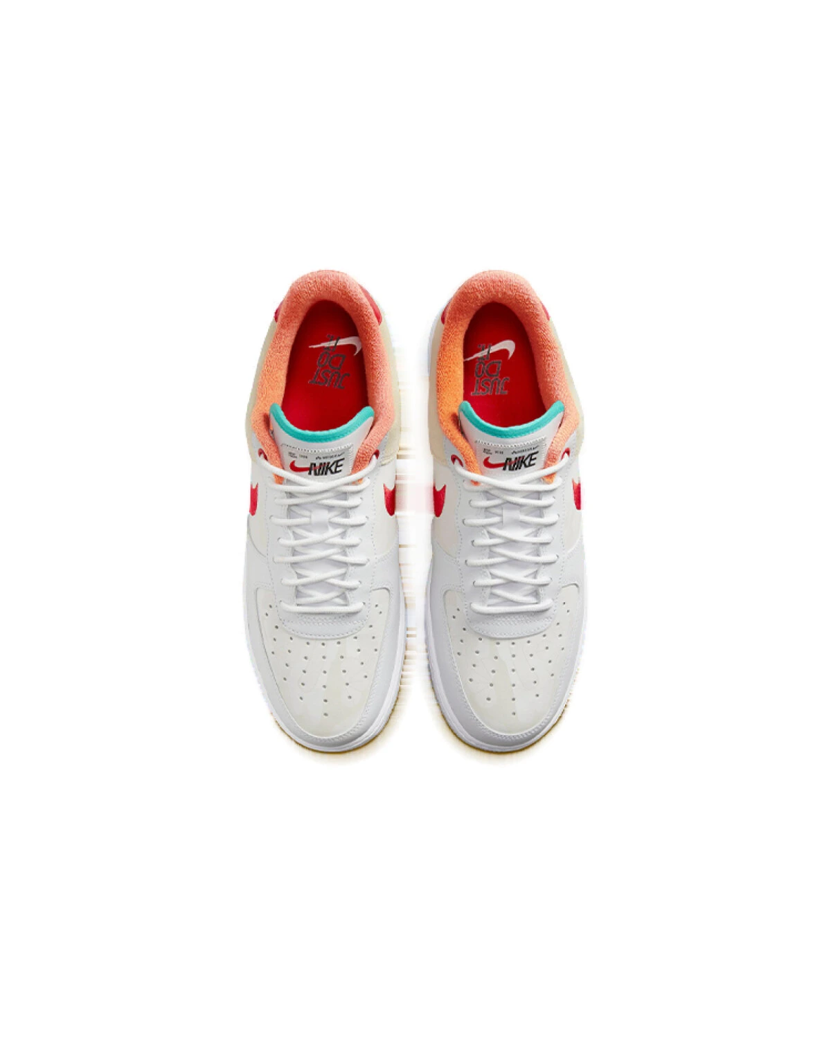 Nike Air Force 1 унисекс кроссовки белые кожаные картинка
