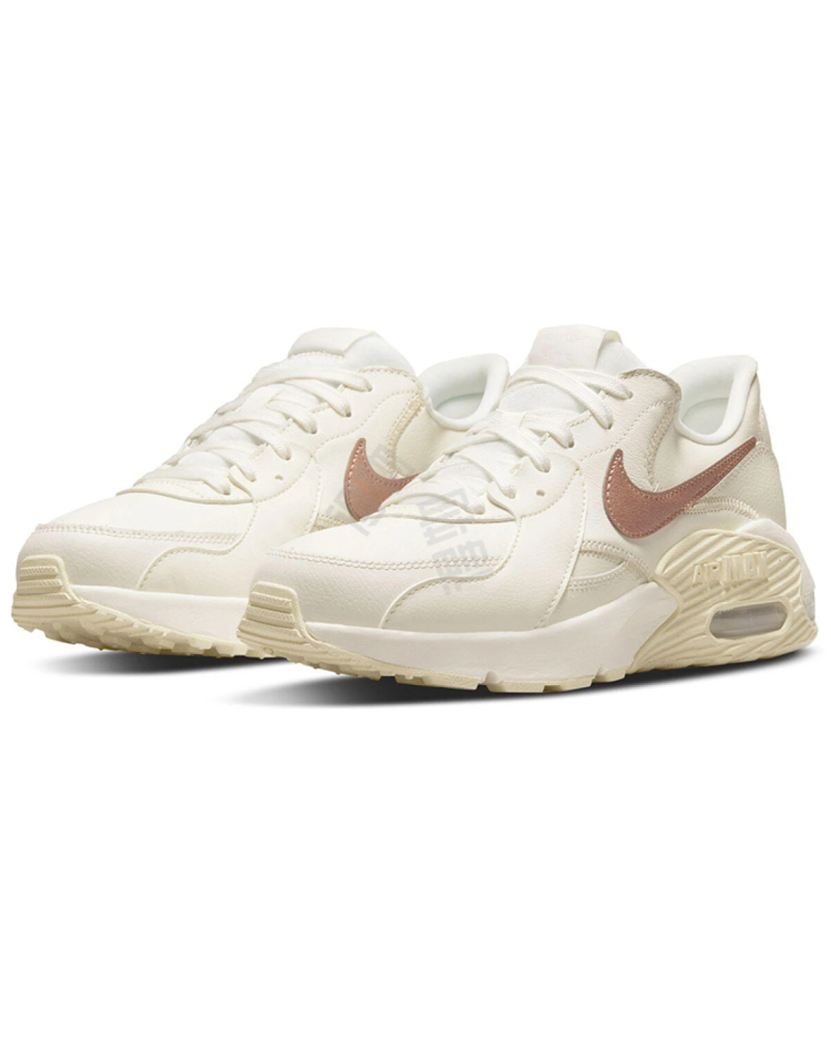 Nike Air Max Excee женские кроссовки кожаные кремовые картинка