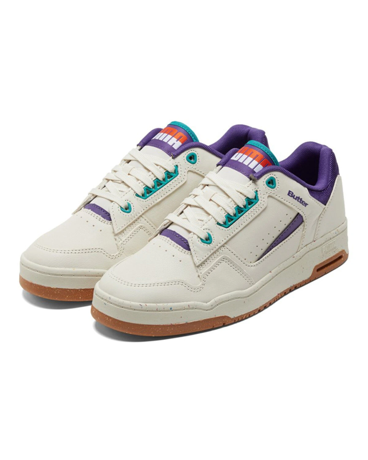 PUMA Slipstream унисекс кроссовки белые с фиолетовыми вставками картинка